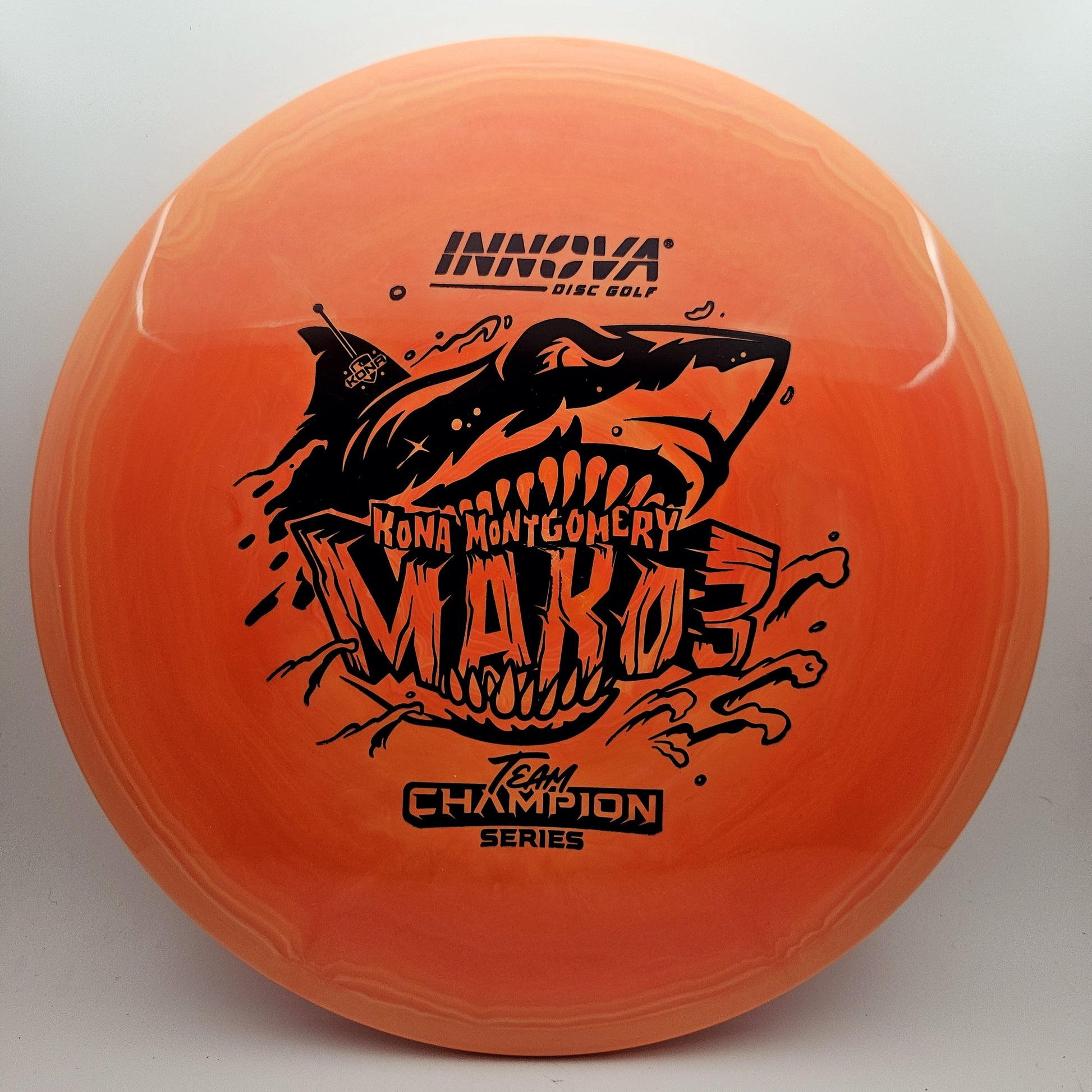 #10627 180g Orange, Black Foil, Kona Montgomery Team Series Star Mako3 - Kona Montgomery Team Series