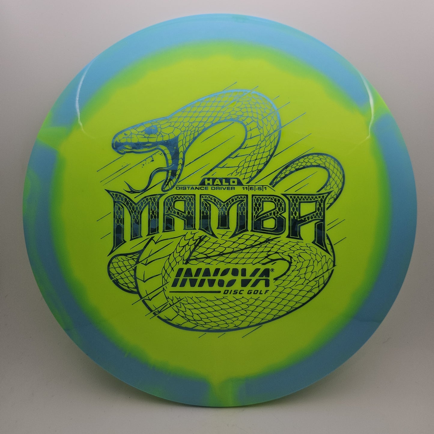 #10023 161g Green / Blue Halo Star Mamba