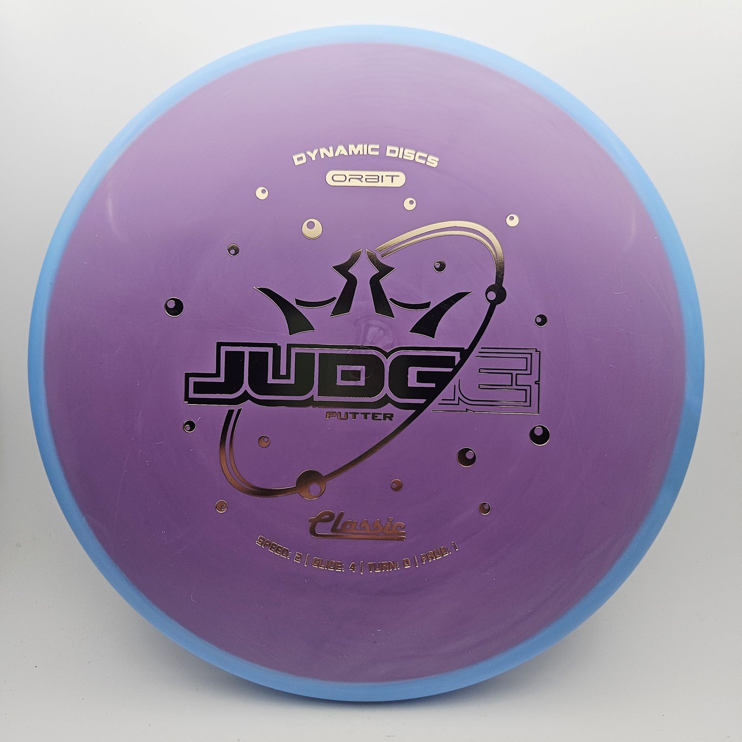 #13371 176g Purple / Blue Classic Orbit Judge