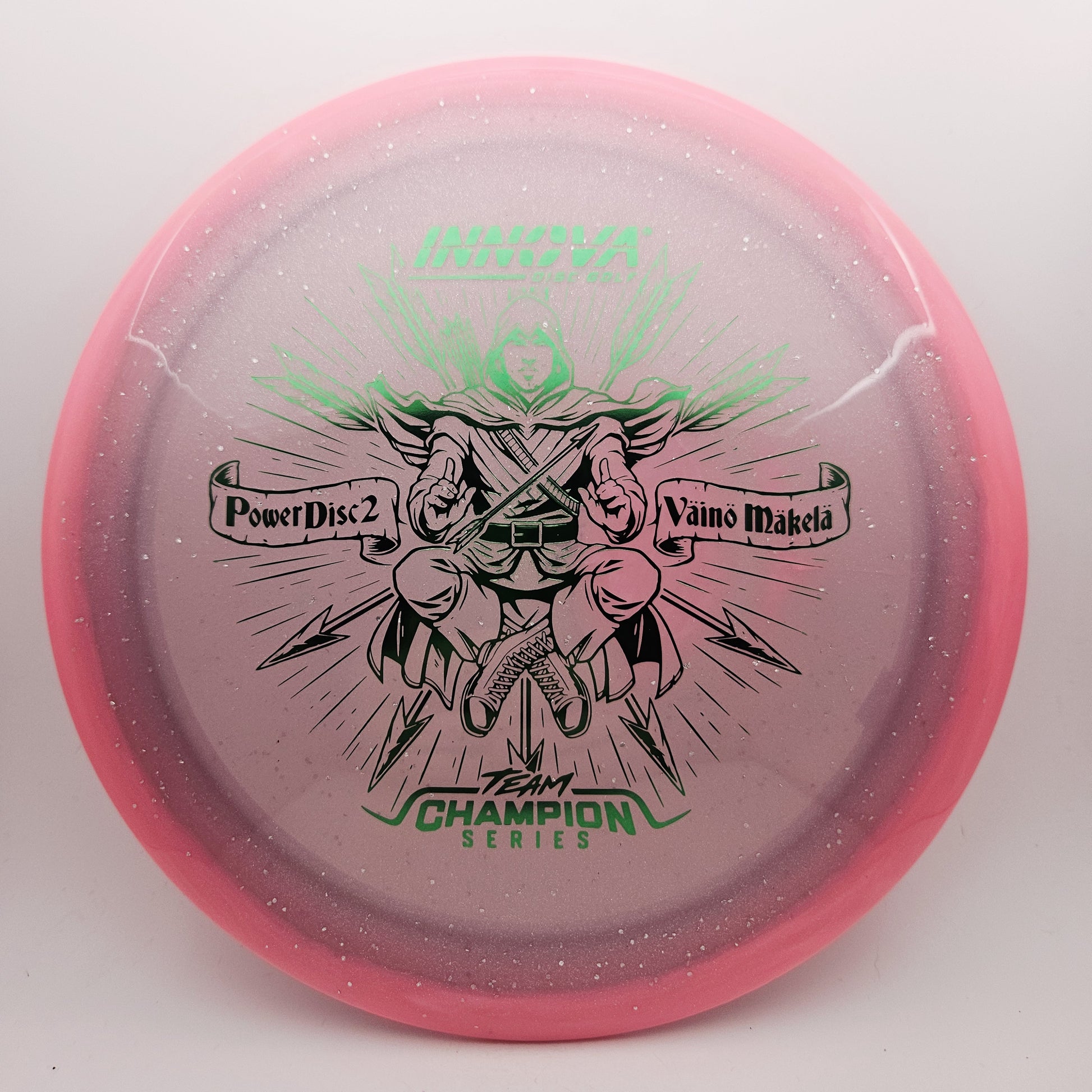 #17642 173-175g Pink, Vaino Makela Tour Series Moondust Halo Champion Power Disc 2 - Vaino Makela Tour Series