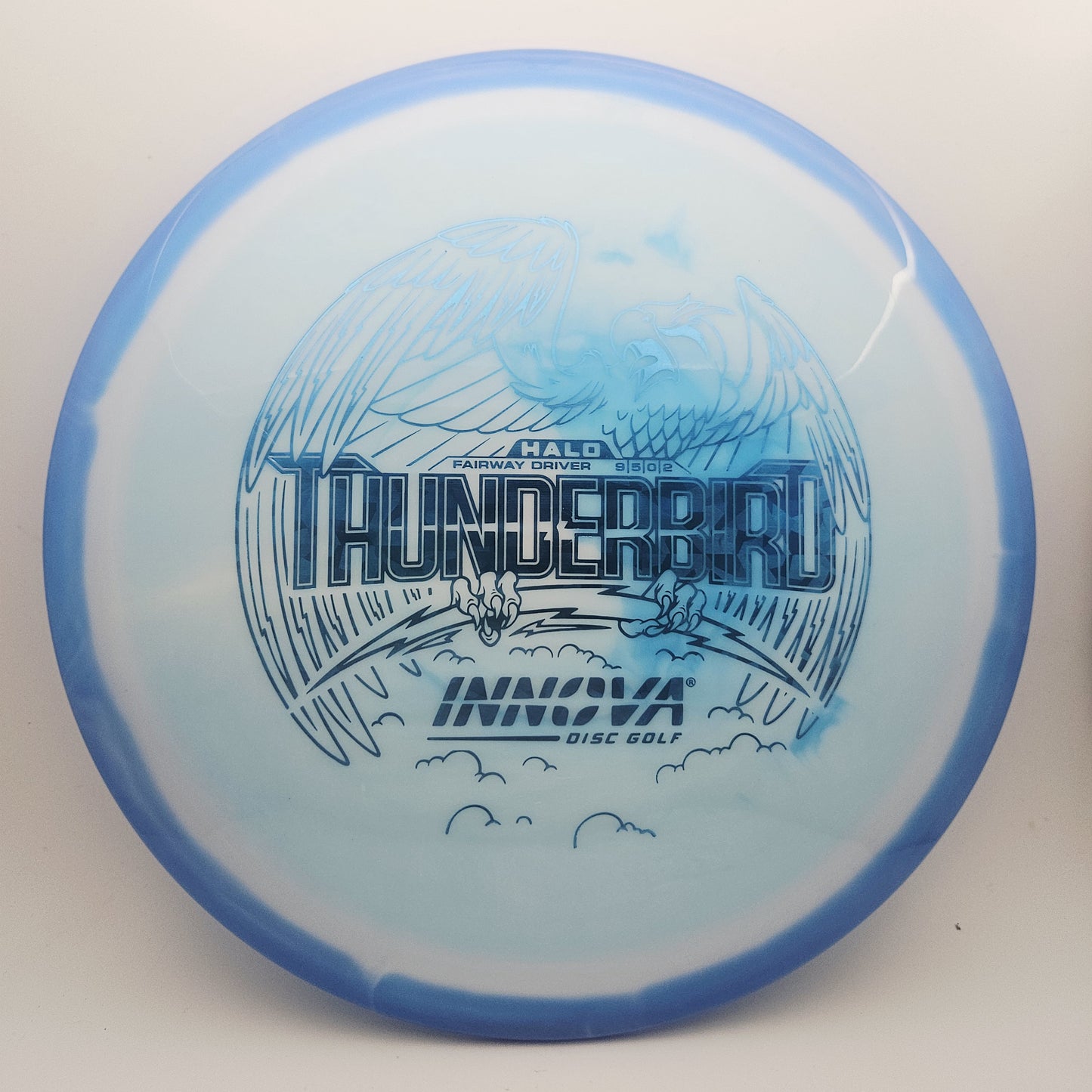 #18071 171g White / Blue Halo Star Thunderbird