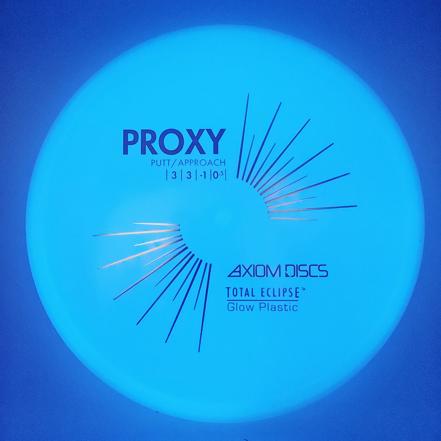 #12936 173g Blue Plate / Purple Rim Total Eclipse Proxy