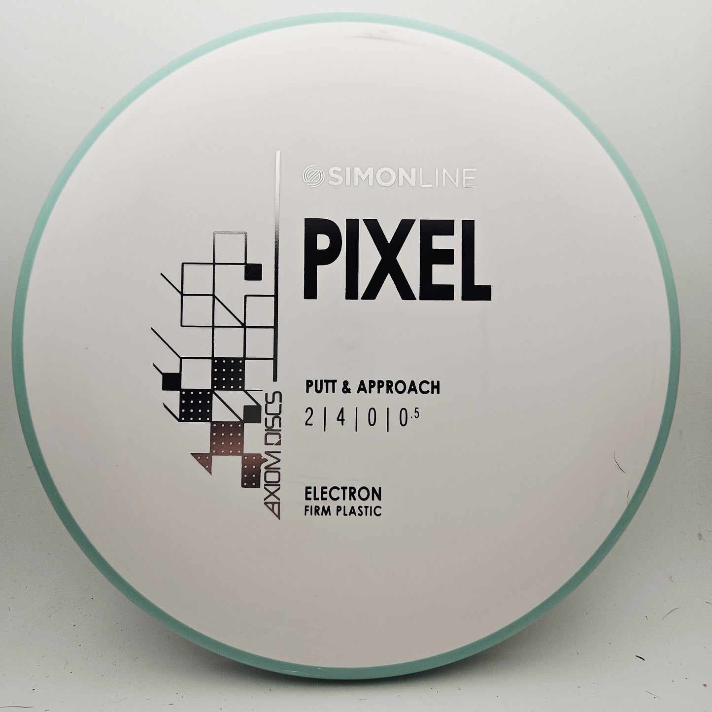 #18378 172g White / Teal Electron Firm Pixel