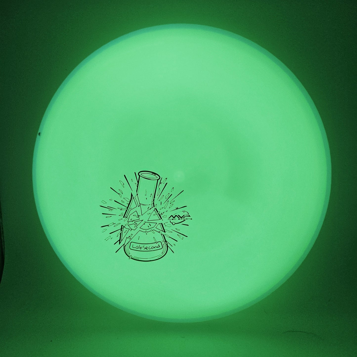 #14100 172g Green Plate / Aqua Rim, Lab Second Total Eclipse Envy - Lab Second