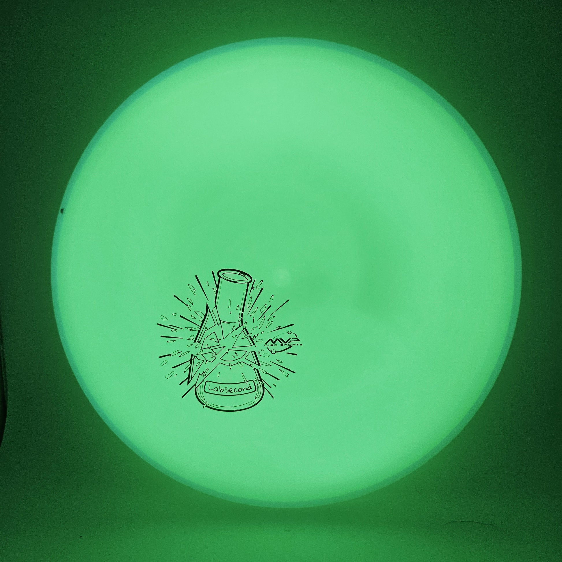 #14100 172g Green Plate / Aqua Rim, Lab Second Total Eclipse Envy - Lab Second