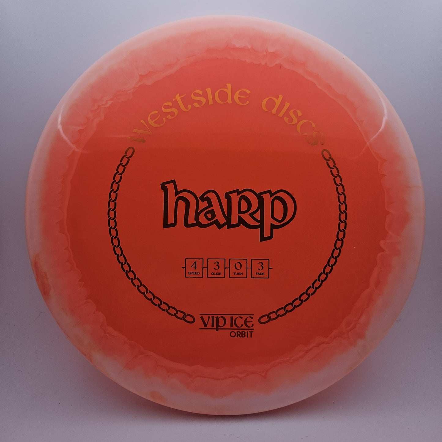 #8812 173g Orange / White VIP-Ice Orbit Harp