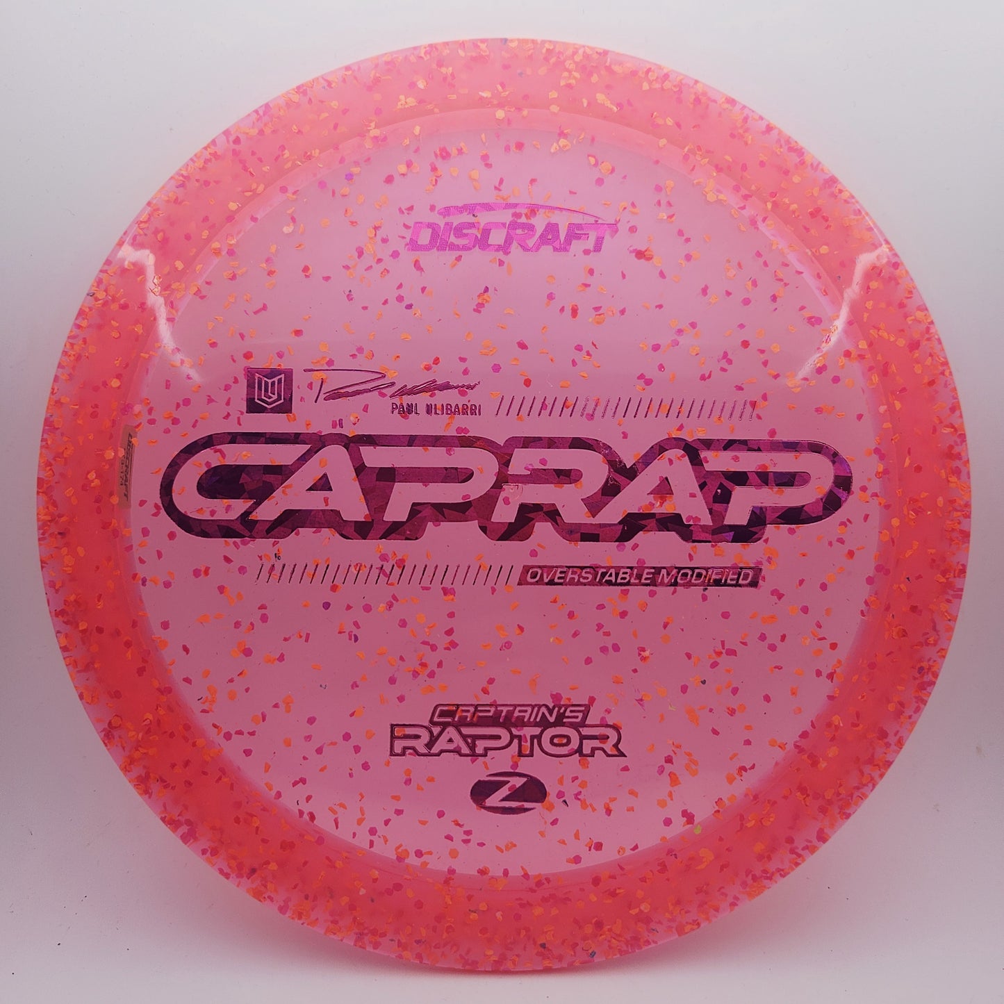 #18187 173-174g Red, Paul Ulibarri 2026 Z Confetti Captain's Raptor - Paul Ulibarri 2026