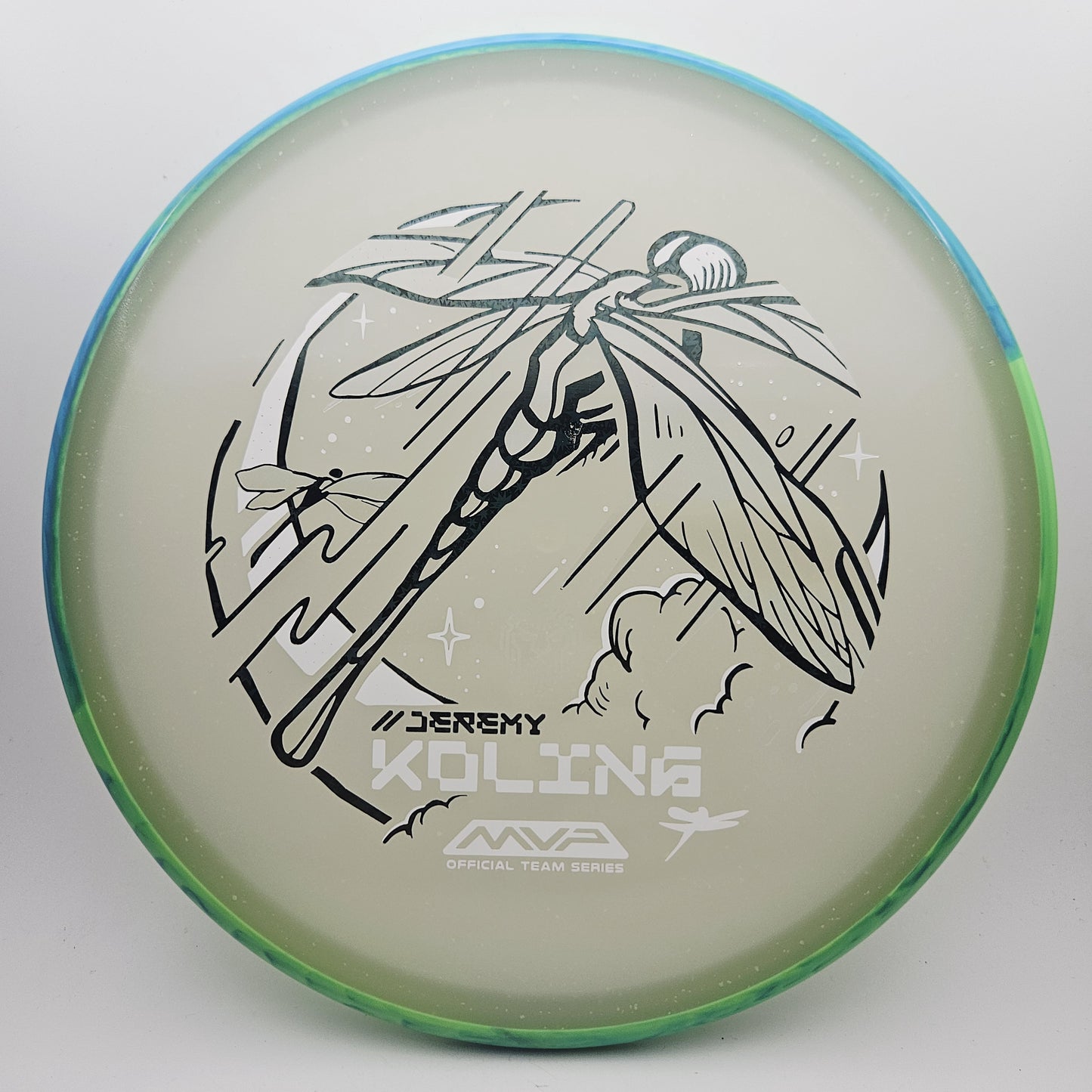 #16336 174g Green / Teal / Blue Glow, Jeremy Koling Tour Series Particle Eclipse Tempo