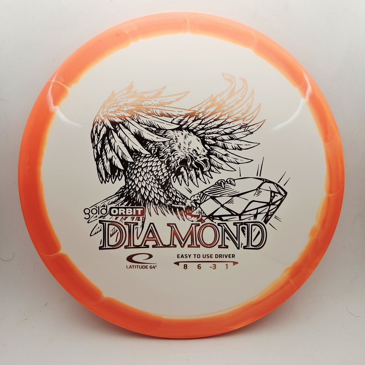 #20829 157g Orange Gold Orbit Diamond