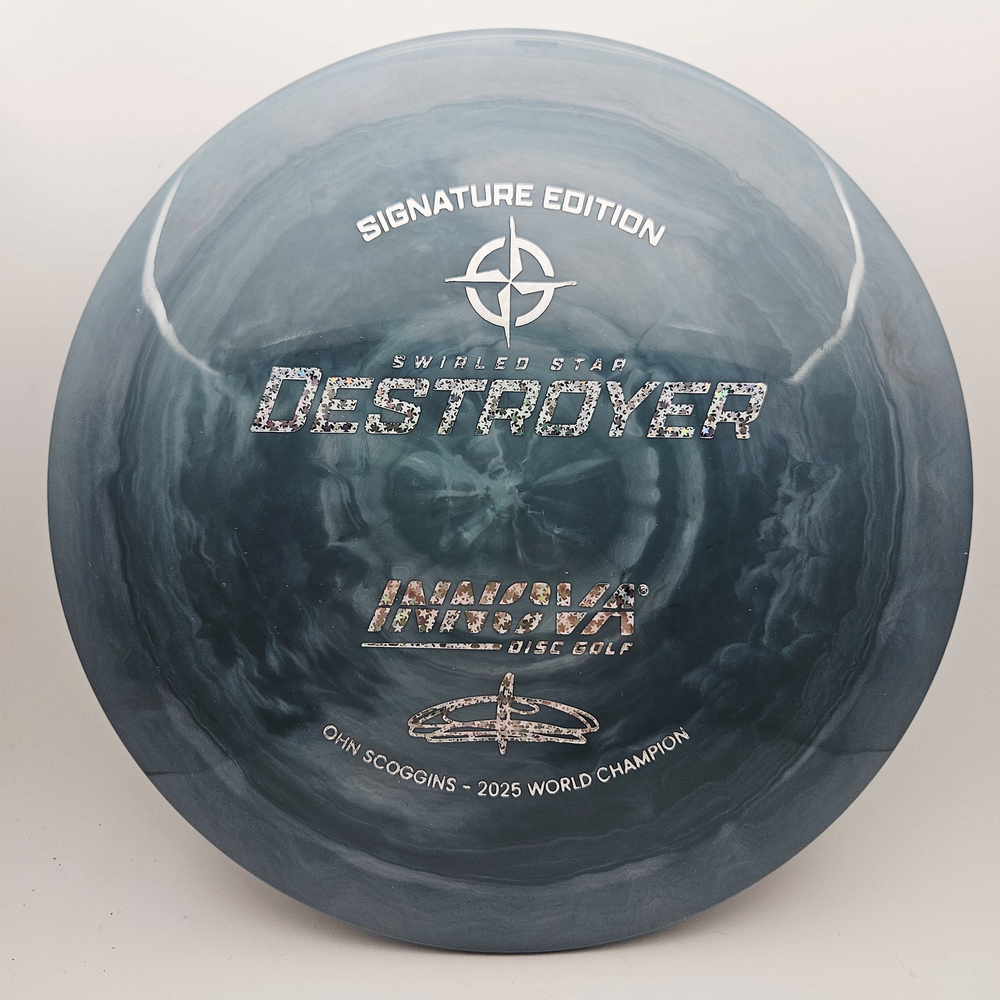 #16145 173-175g Grey, Ohn Scoggins Swirled Star Destroyer