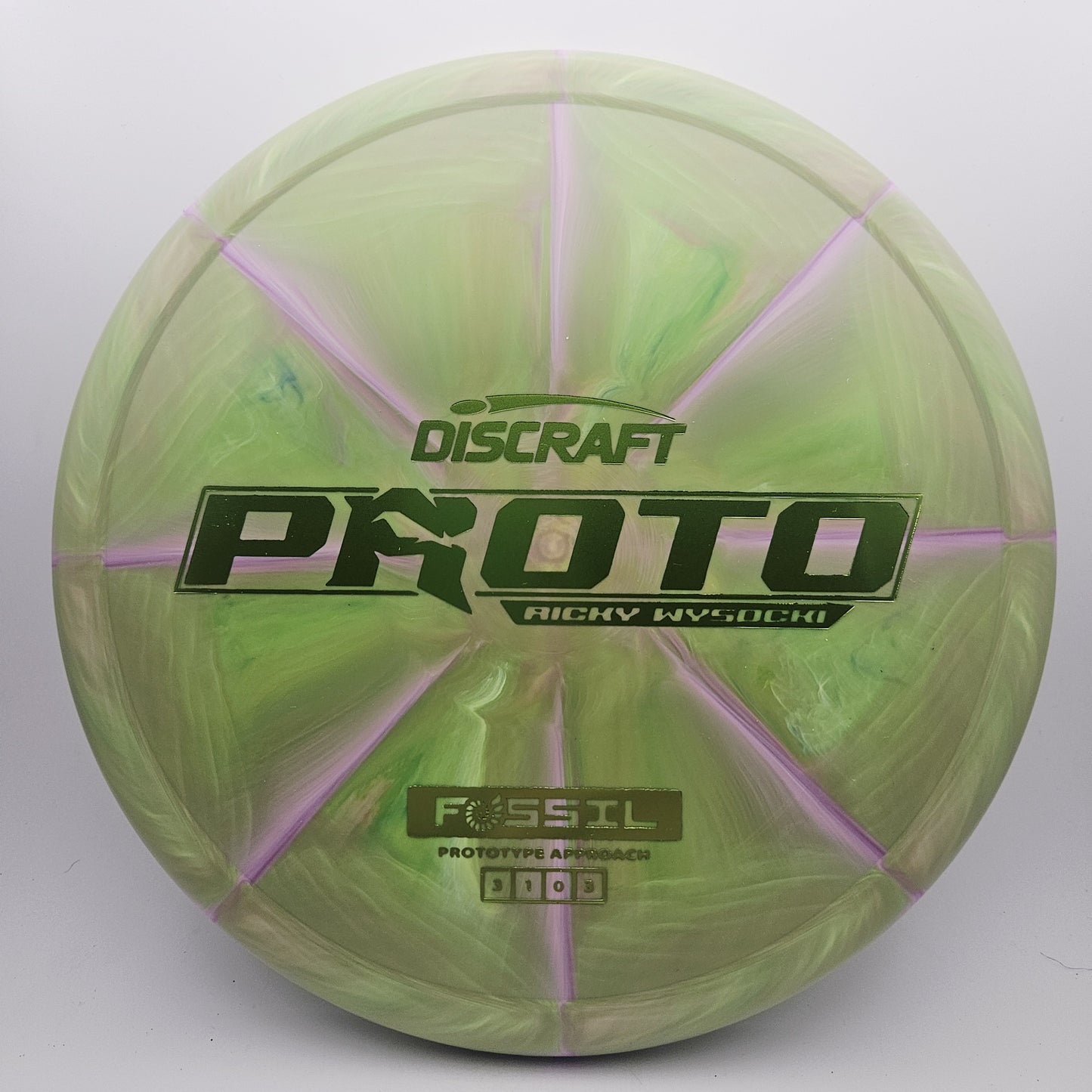 #16802 175-176g Green, Ricky Wysocki Prototype Fossil