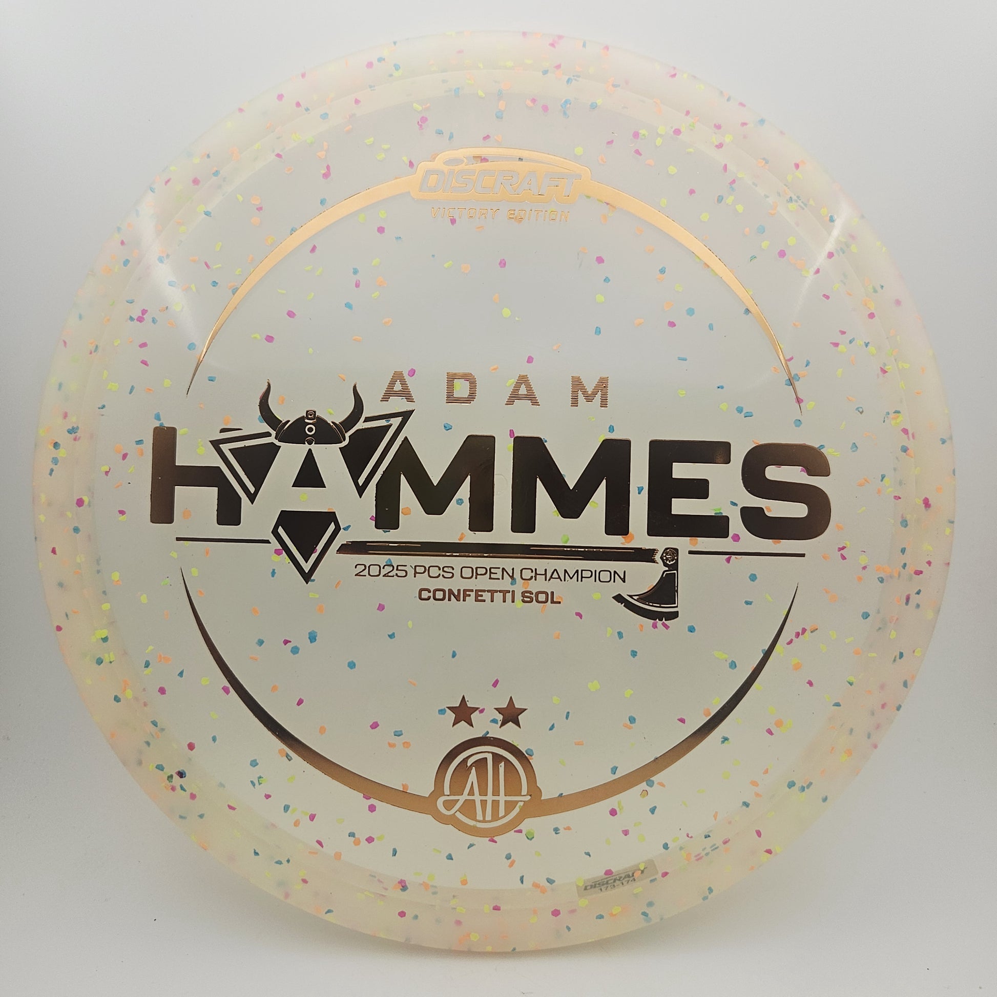 #14518 173-174g Peach, Adam Hammes PCS Open Z Confetti Sol