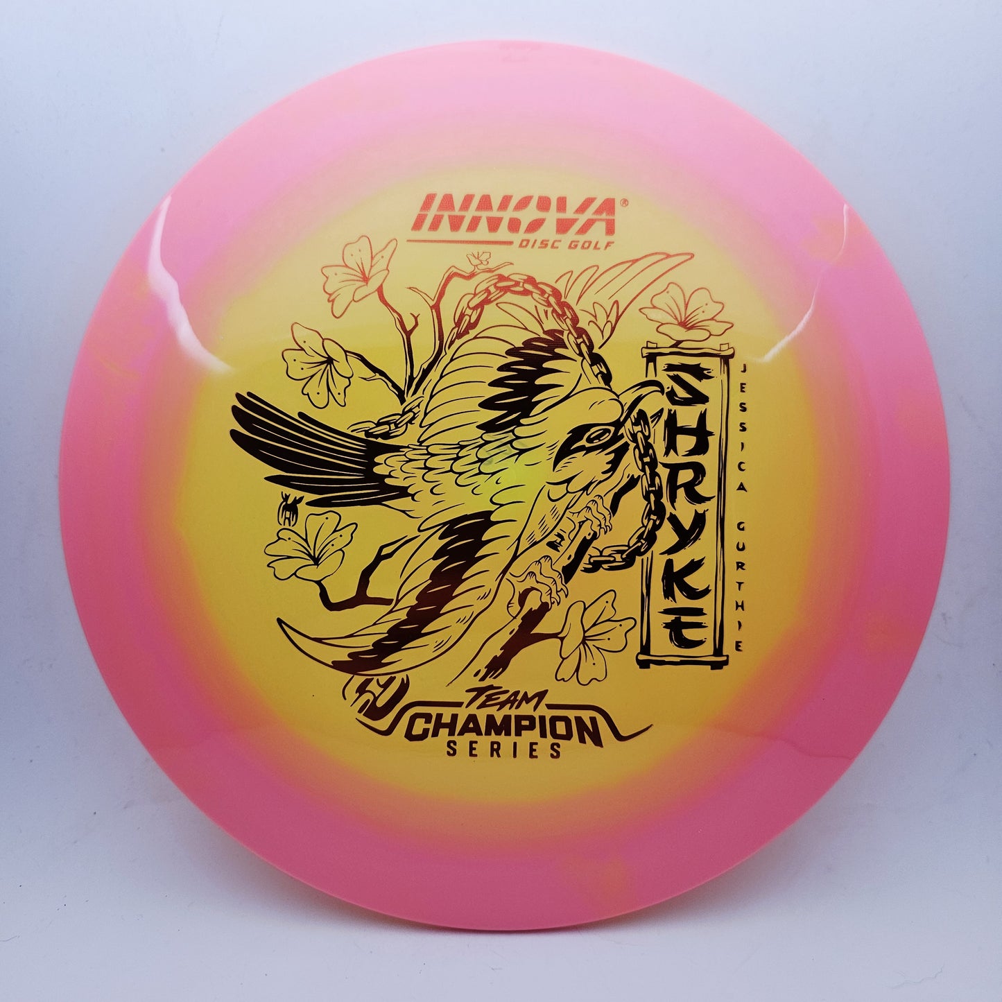 #19312 166g Yellow / Pink, Jessica Gurthie Tour Series Halo Champion Shryke - Jessica Gurthie Tour Series