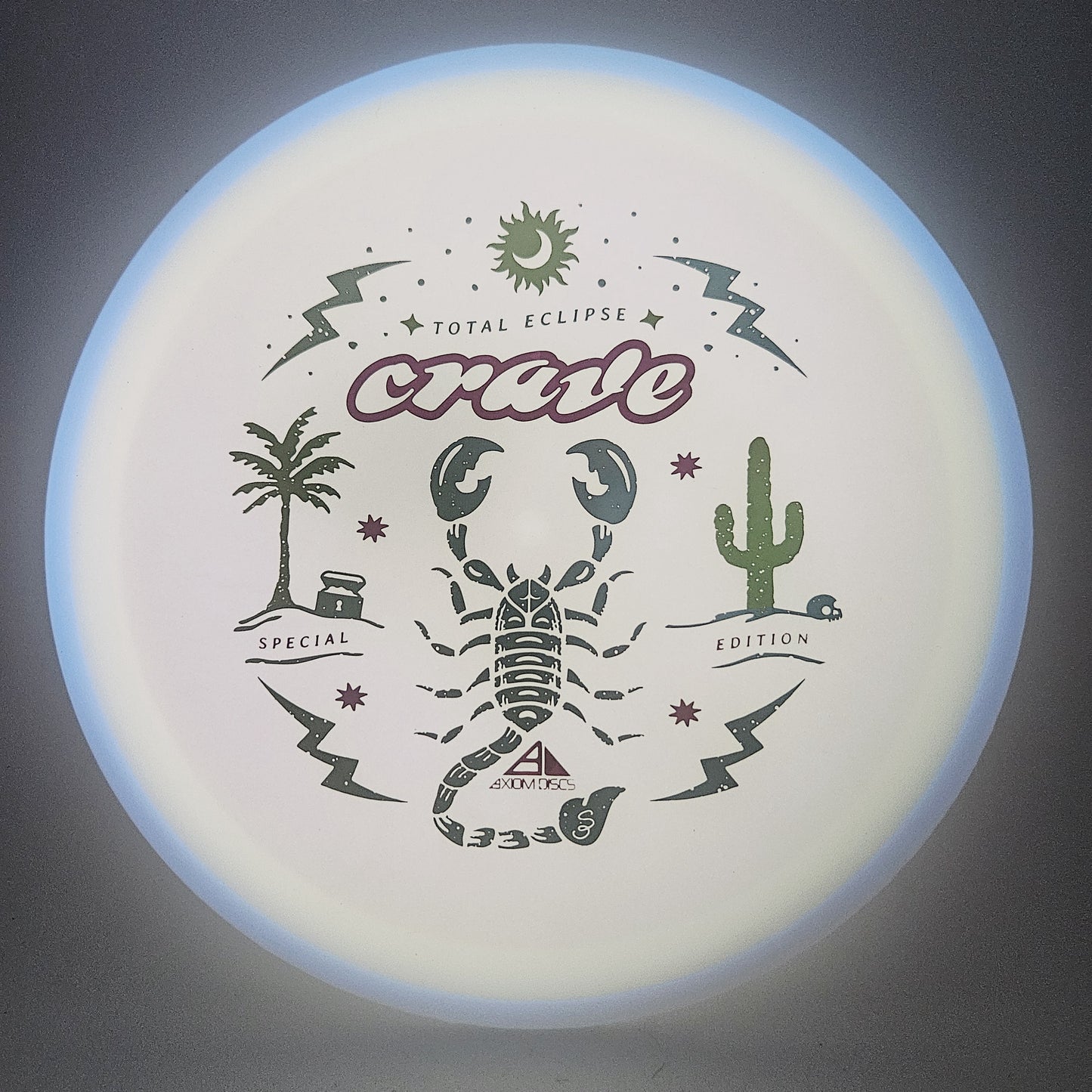 #17342 173g White Plate / Blue Rim SE Total Eclipse Crave