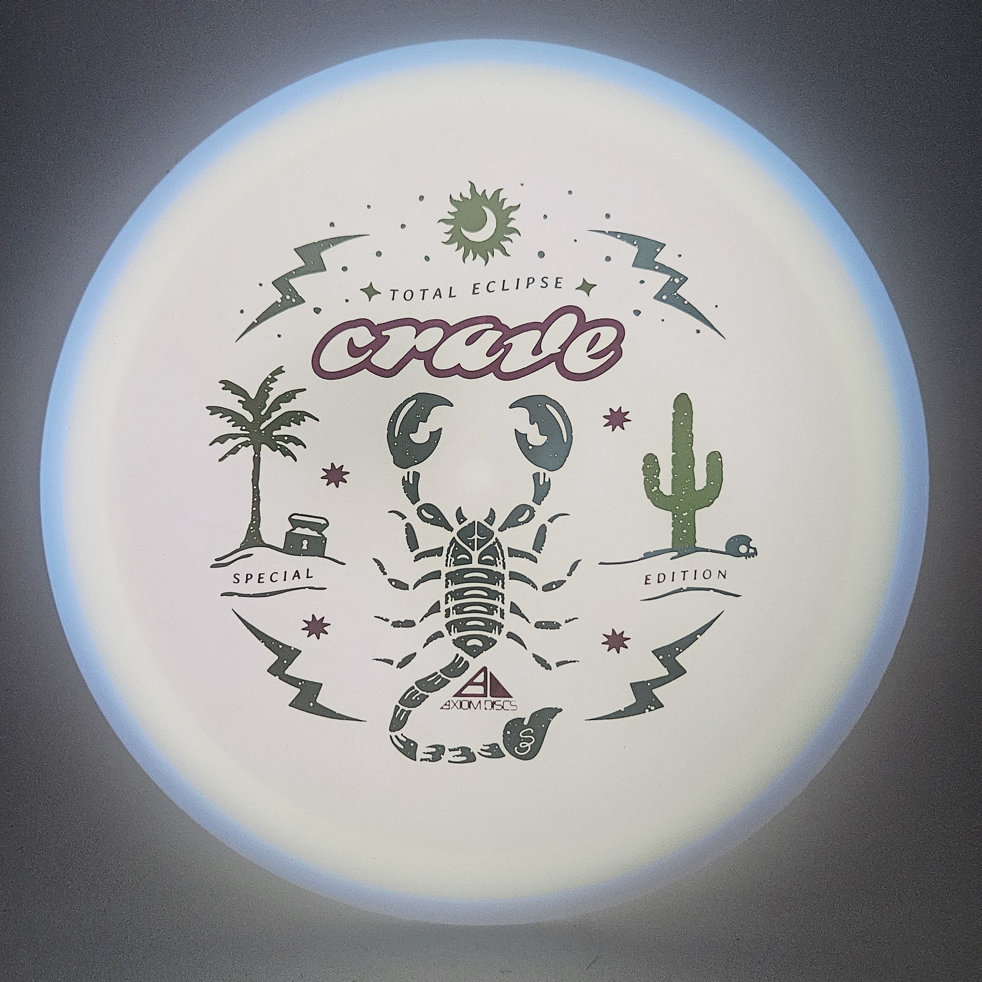 #17342 173g White Plate / Blue Rim SE Total Eclipse Crave