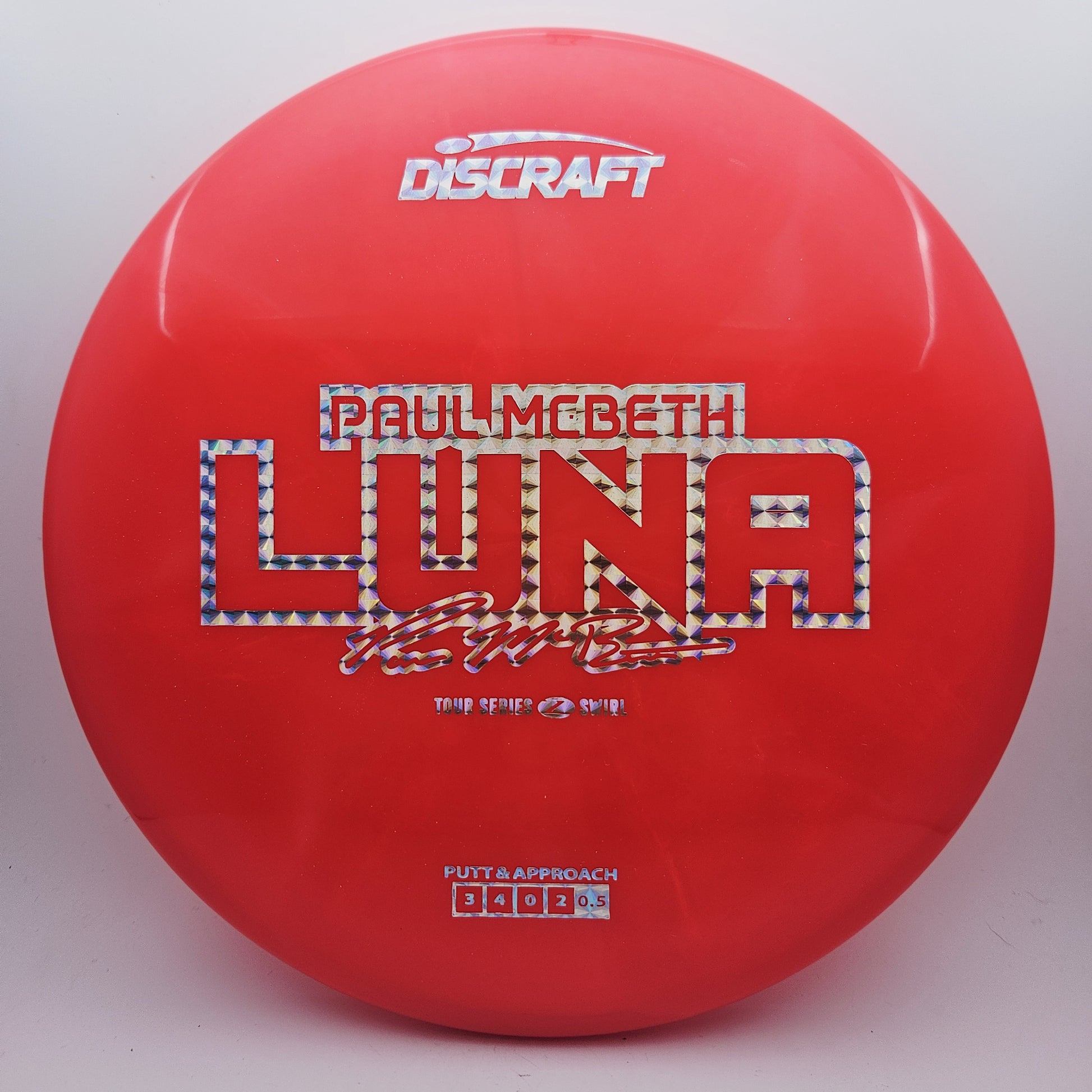 #13096 170-172g Red, Paul Mcbeth Tour Series 2025 Z Swirl Luna