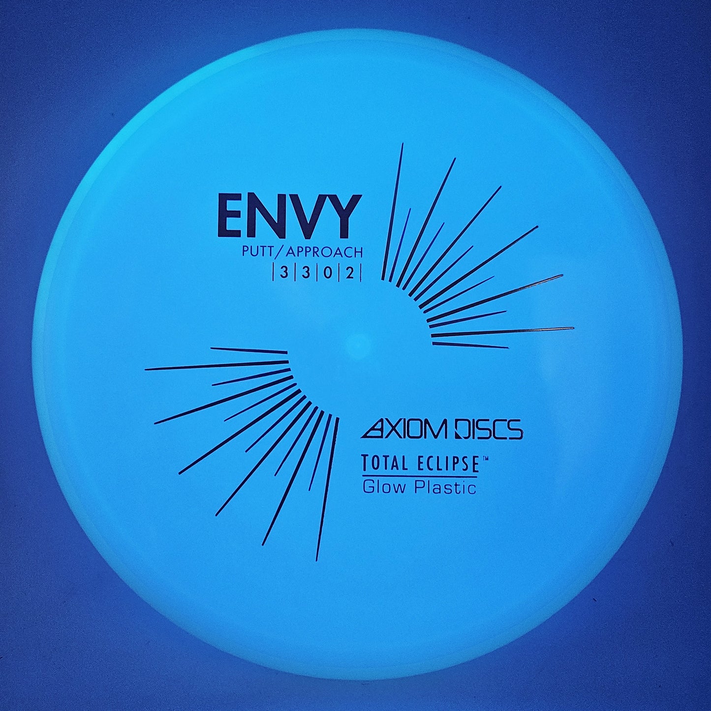 #19117 174g Blue Plate / Aqua Rim Total Eclipse Envy