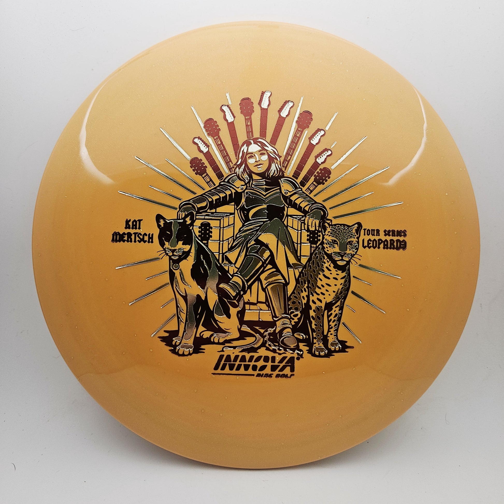 #19195 172g Orange, Kat Mertsch Tour Series Metal Flake Star Leopard3 - Kat Mertsch Tour Series