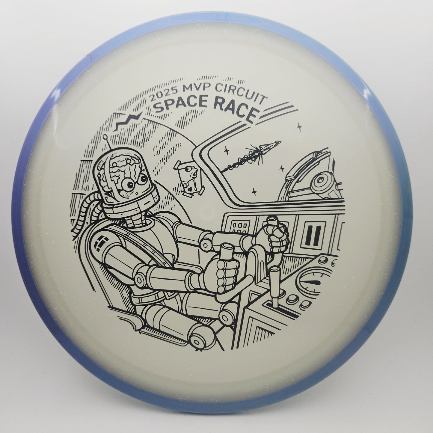 #17047 173g Blue / Blue Glow, Space Race 2025 Particle Eclipse Crave