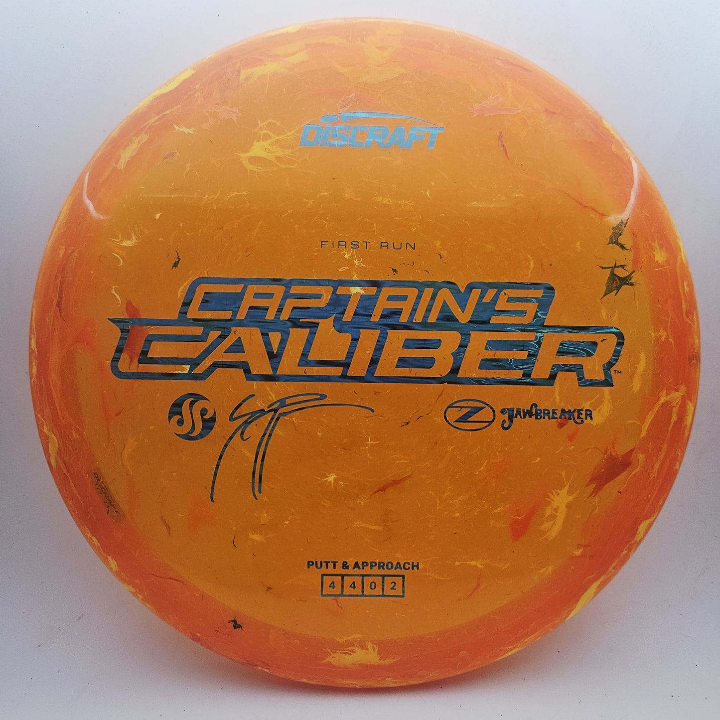 #20721 173-174g Orange, First Run Z Jawbreaker Captains Caliber - First Run