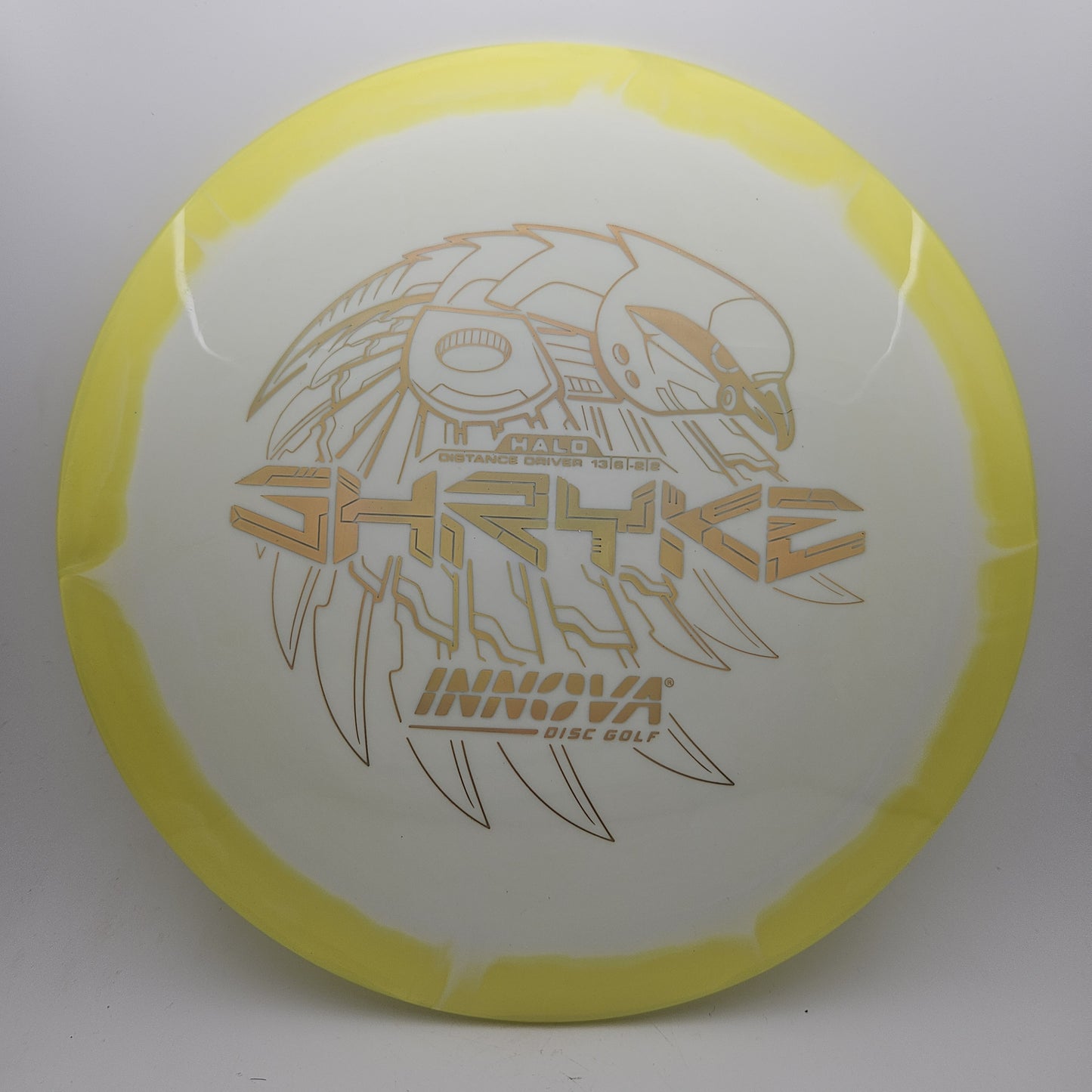 #9494 163g White / Yellow Halo Star Shryke