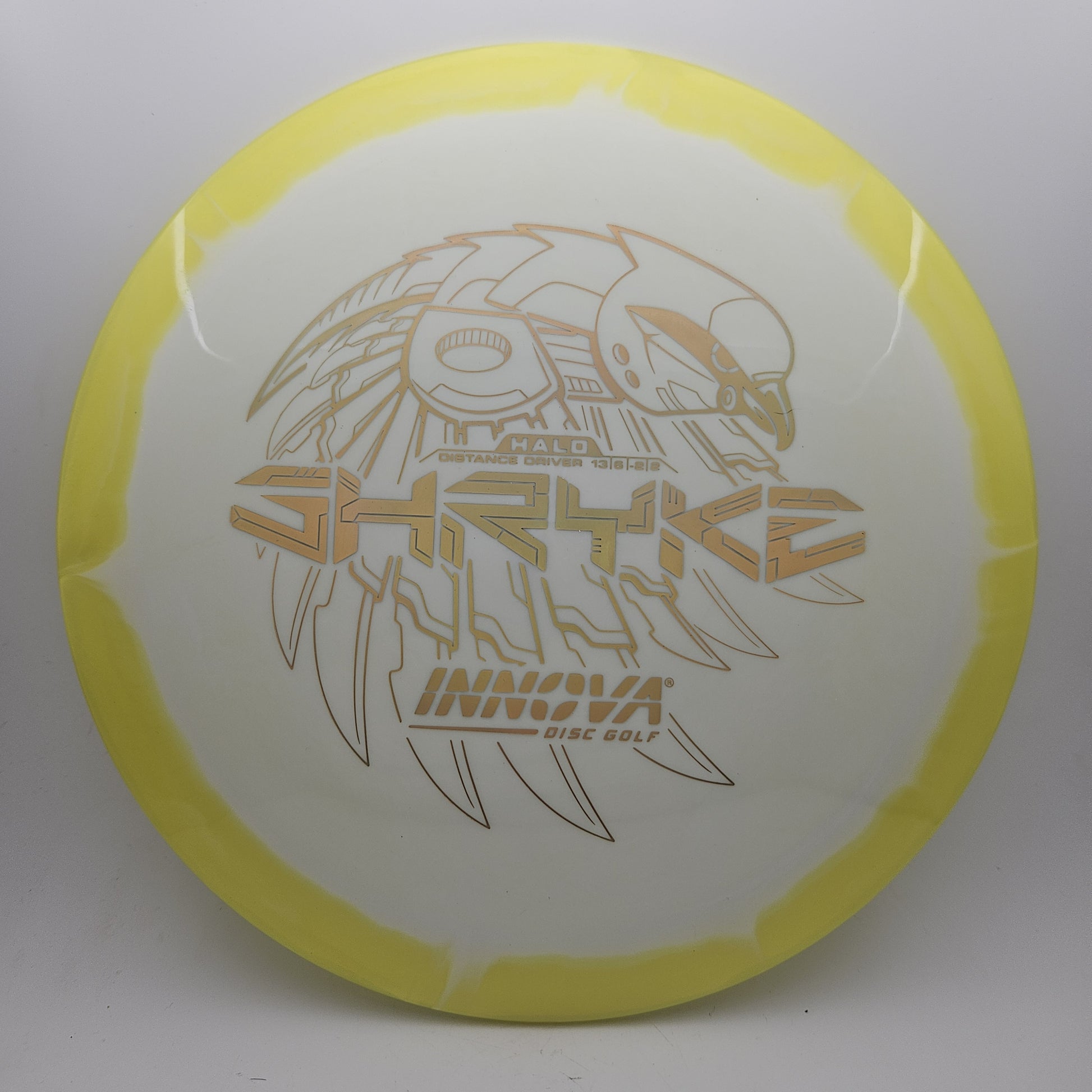 #9494 163g White / Yellow Halo Star Shryke