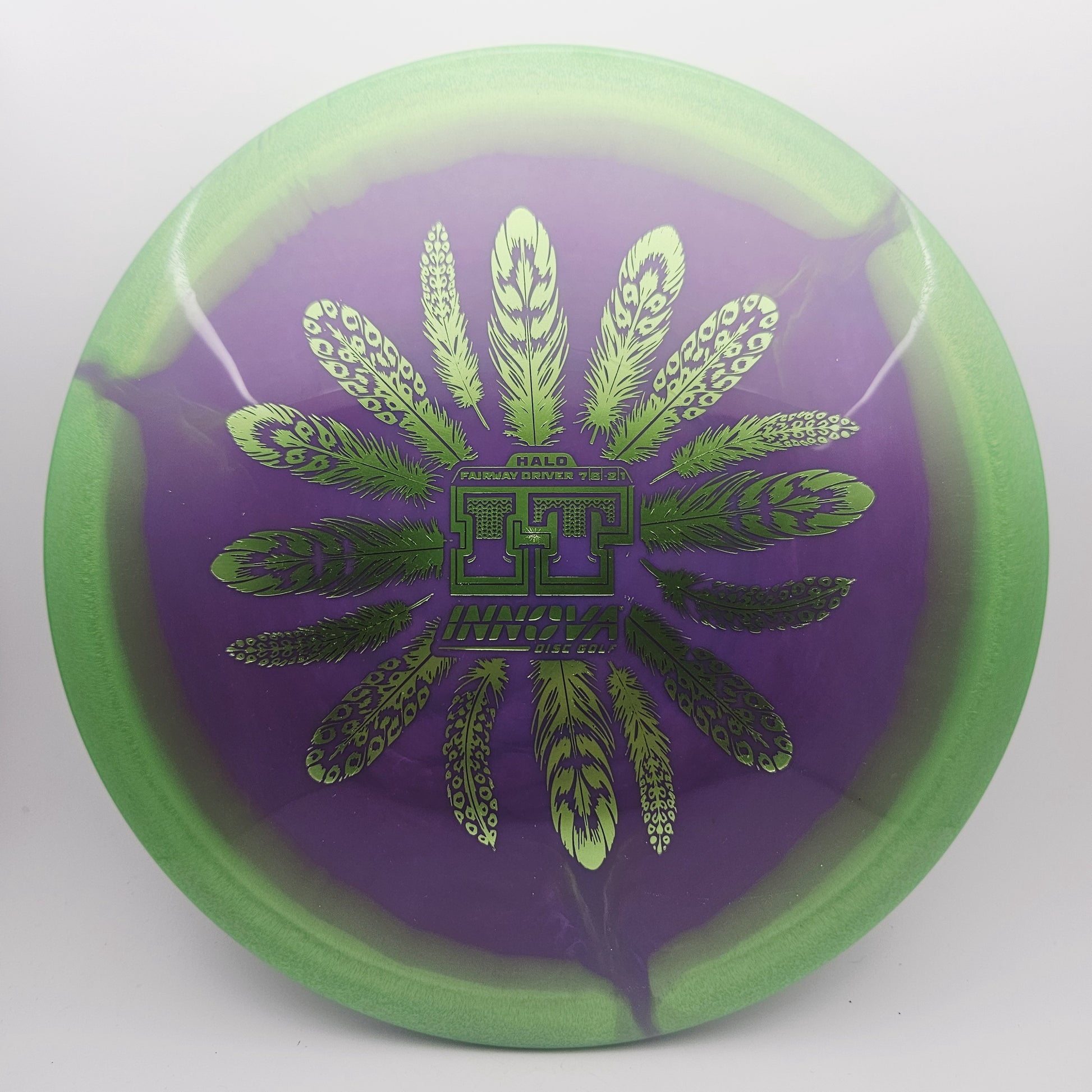 #13782 172g Purple / Green Halo Star IT