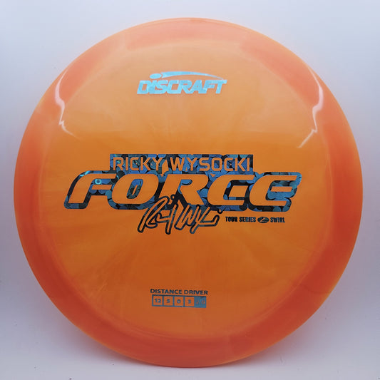 #12869 173-174g Orange, Ricky Wysocki Tour Series 2025 Z Swirl Force