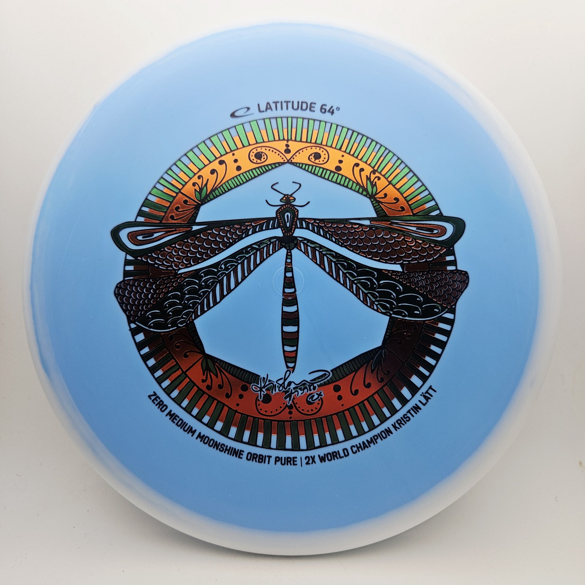 #18795 174g Blue / White, Kristin Latt Team Series Zero Medium Moonshine Orbit Pure - Kristin Latt Team Series