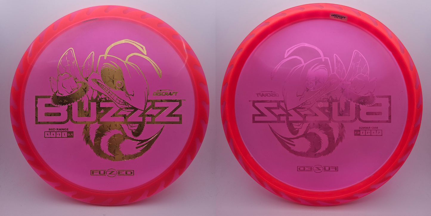 #11217 175-176g Pink / Red, Gold Stars Foil, Buzzzsaw Fuzed Buzzz