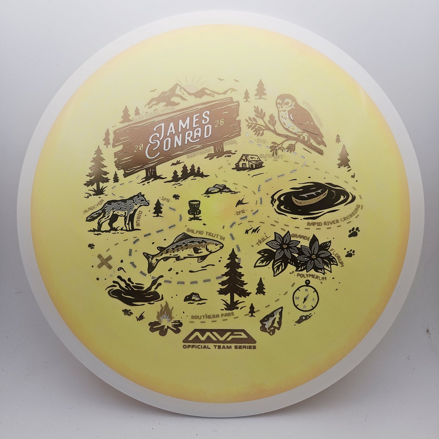 #18820 144g Orange, James Conrad Team Series Fission Trail - James Conrad Team Series