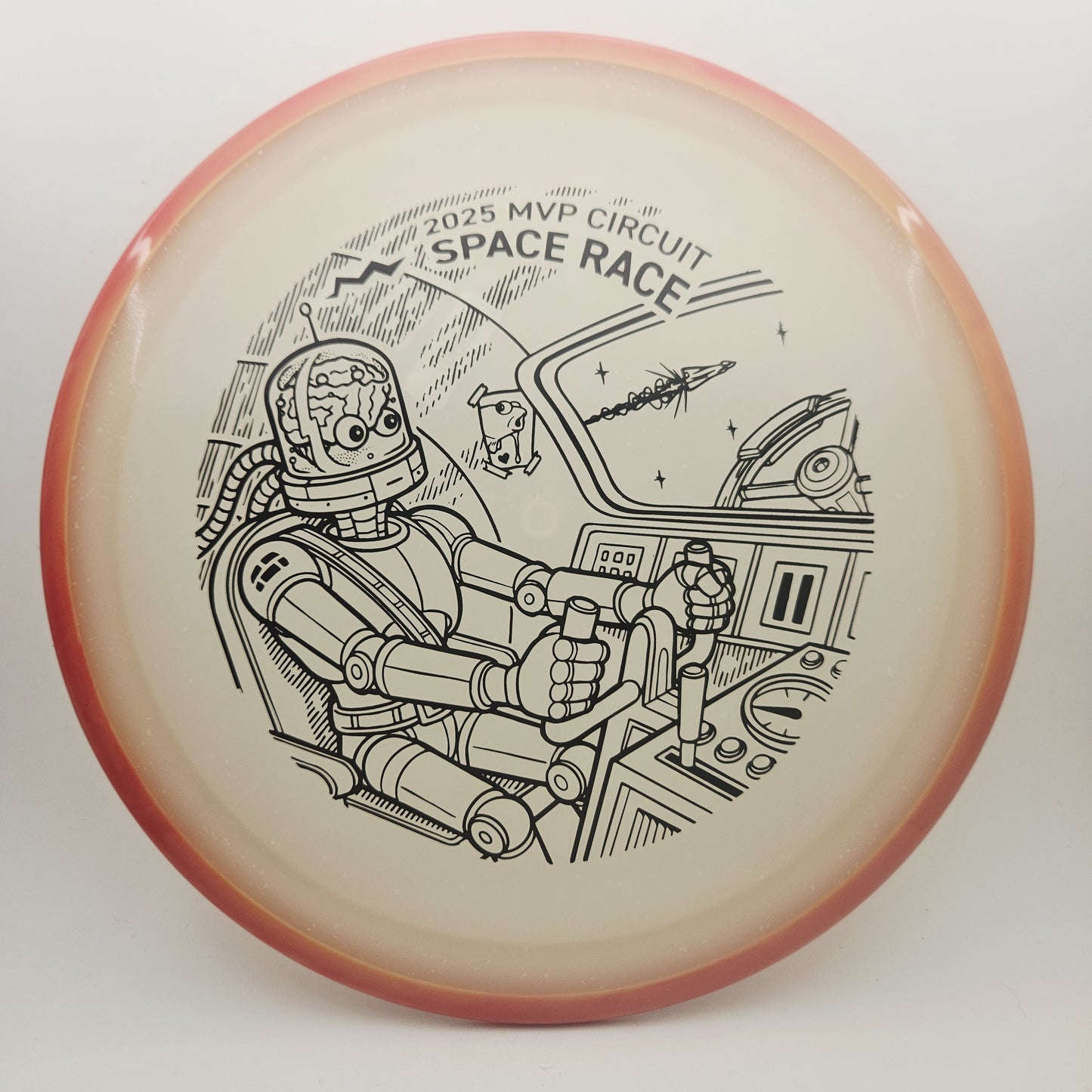 #17054 172g Red / Blue Glow, Space Race 2025 Particle Eclipse Crave