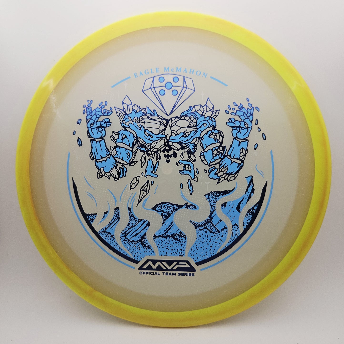 #16365 174g Yellow / Blue Glow, Eagle McMahon Tour Series Particle Eclipse Thrill