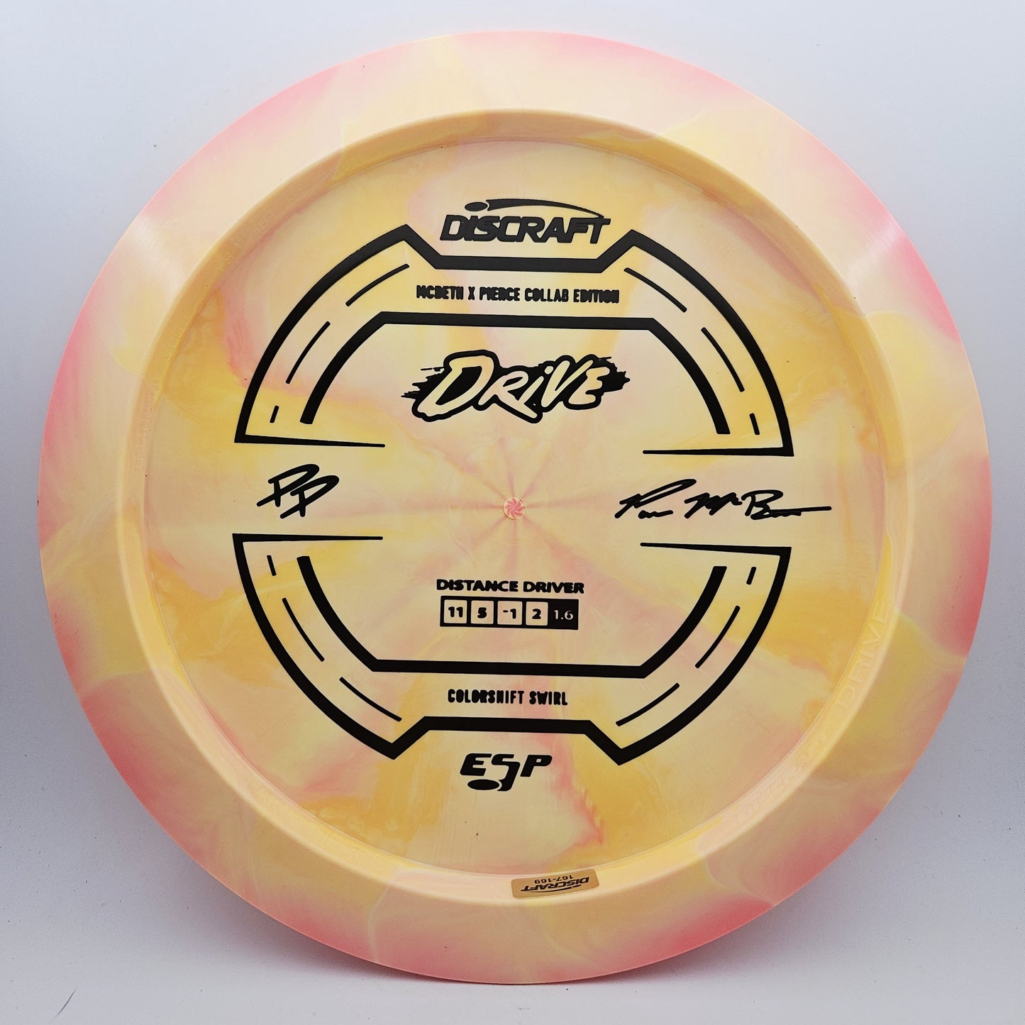 #16526 167-169g Orange, Paul McBeth / Paige Pierce Collab ESP Drive
