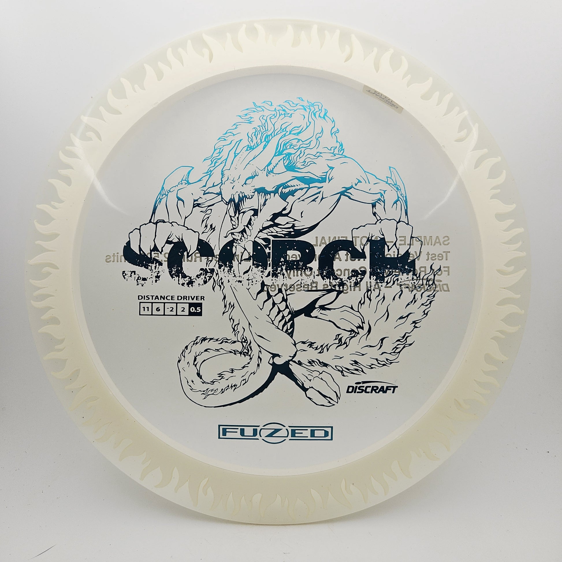 #16496 173-174g Clear / White Sample FuZed Scorch