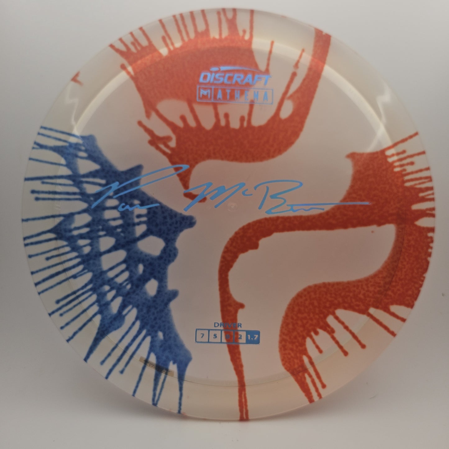 #7651 170-172g Red / Blue Fly Dye Z Athena