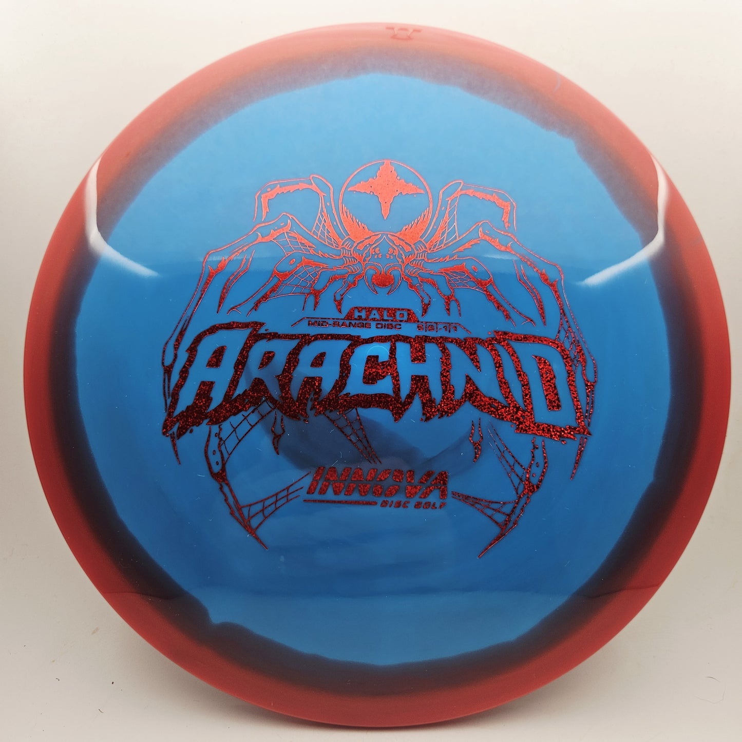 #20408 180g Blue / Red Halo Star Arachnid