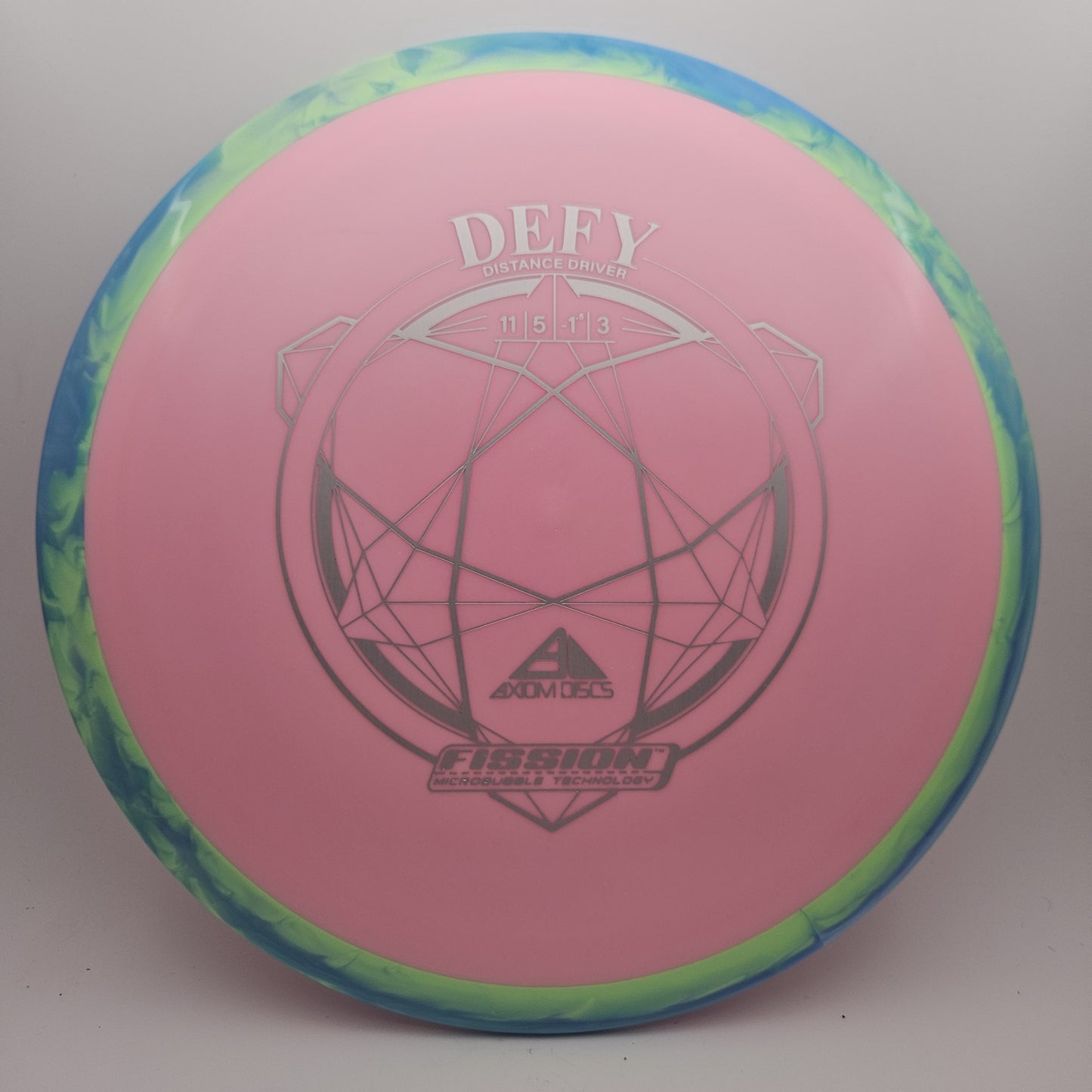 #7582 149g Pink / Green Swirl Fission Defy