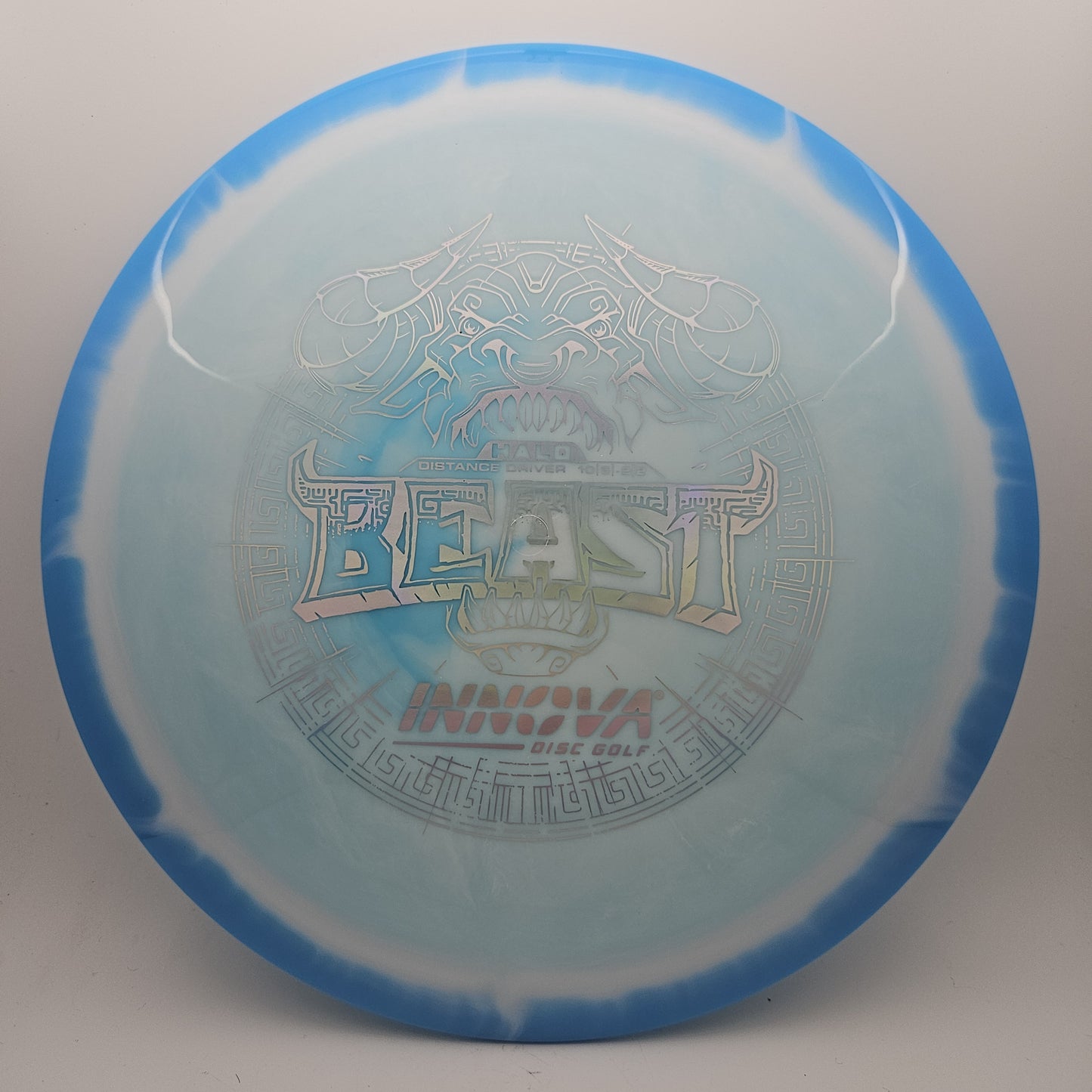 #9439 171g White / Blue Halo Star Beast