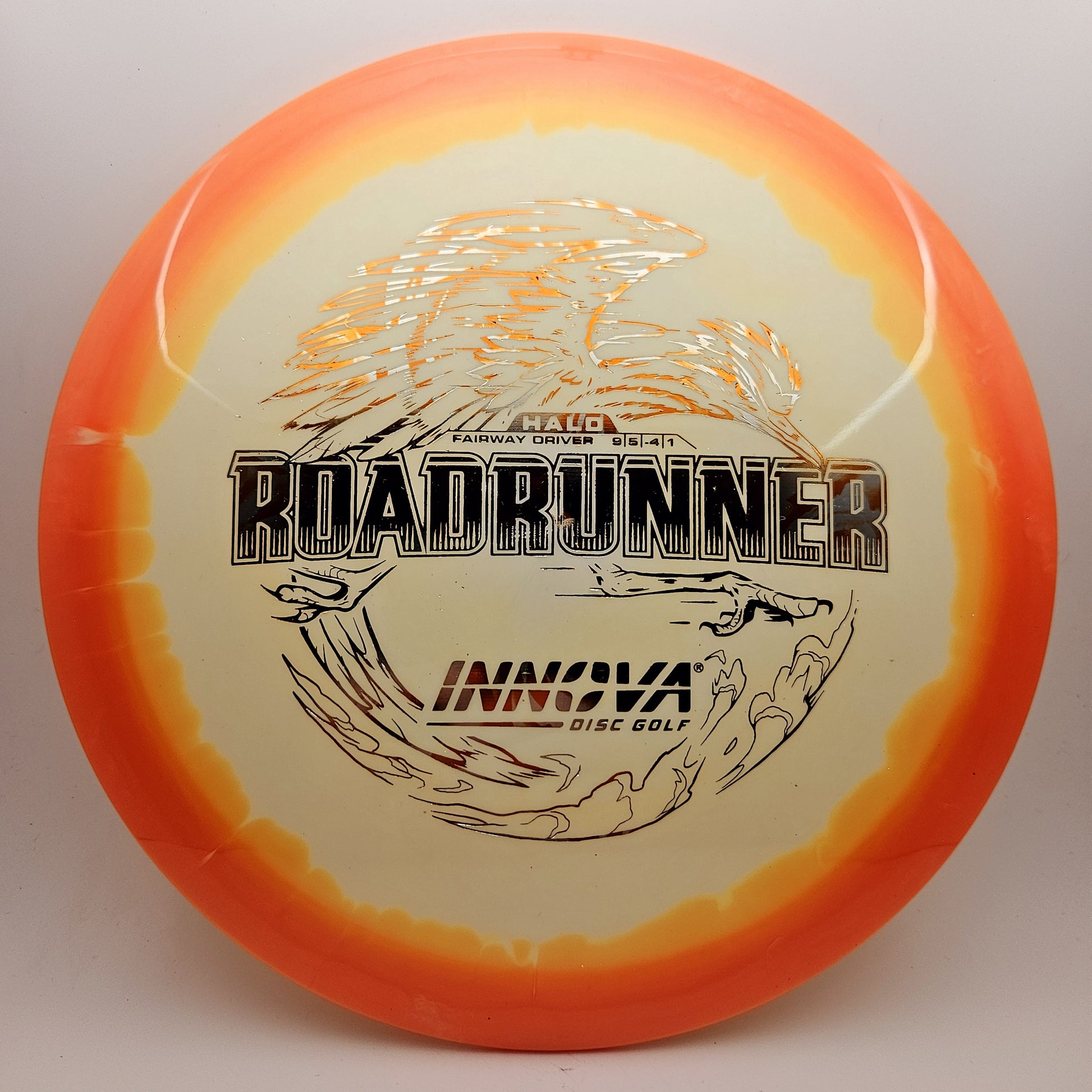 #9259 163g White / Orange Halo Star Roadrunner