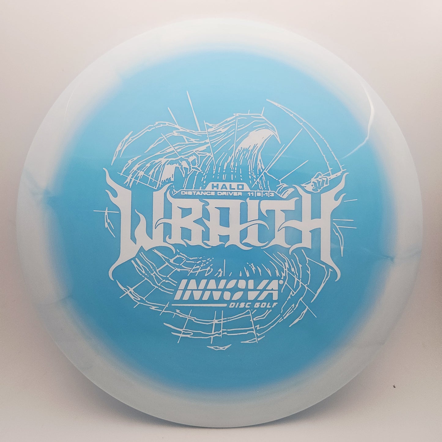 #18079 170g Blue / White Halo Star Wraith