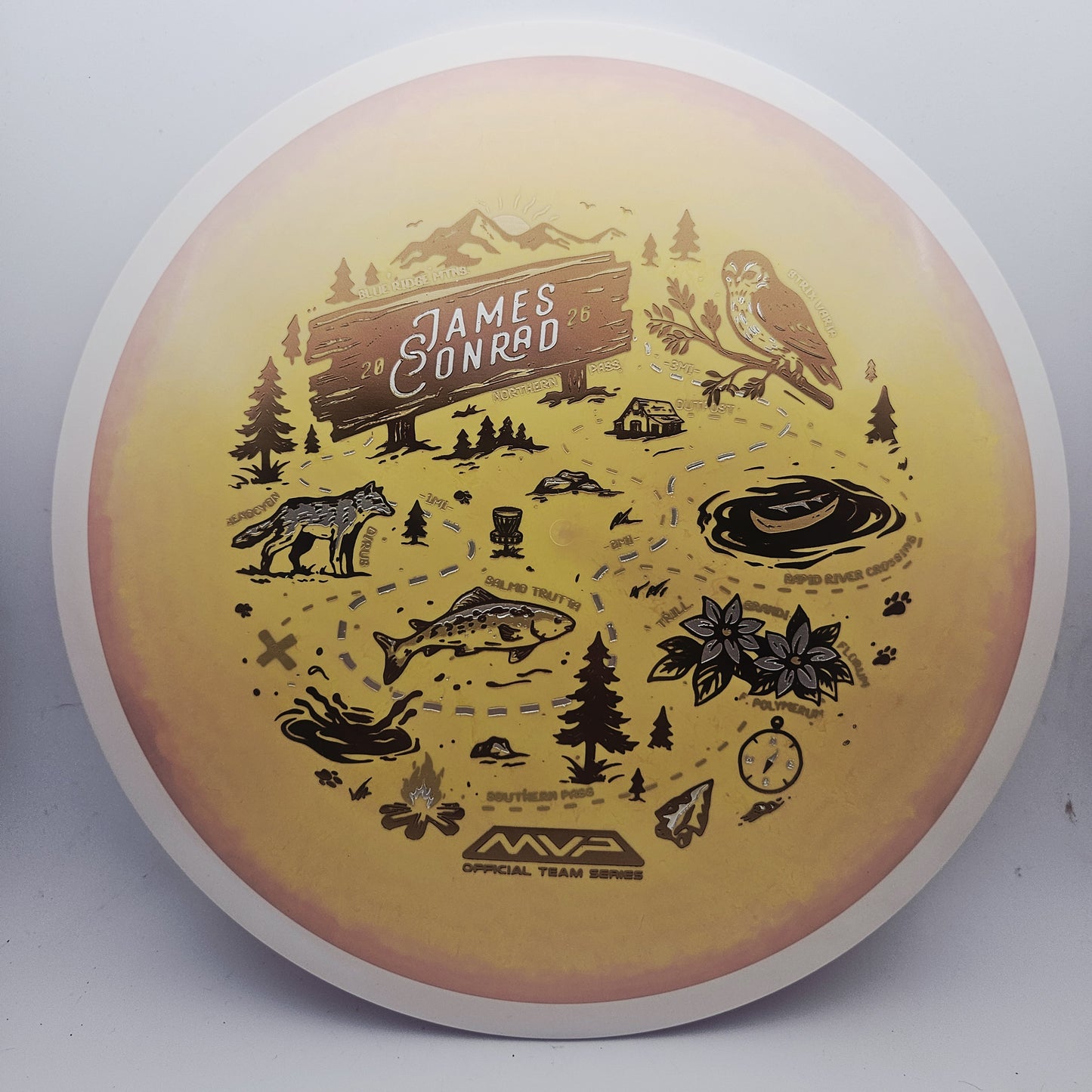 #18823 156g Peach, James Conrad Team Series Fission Trail - James Conrad Team Series