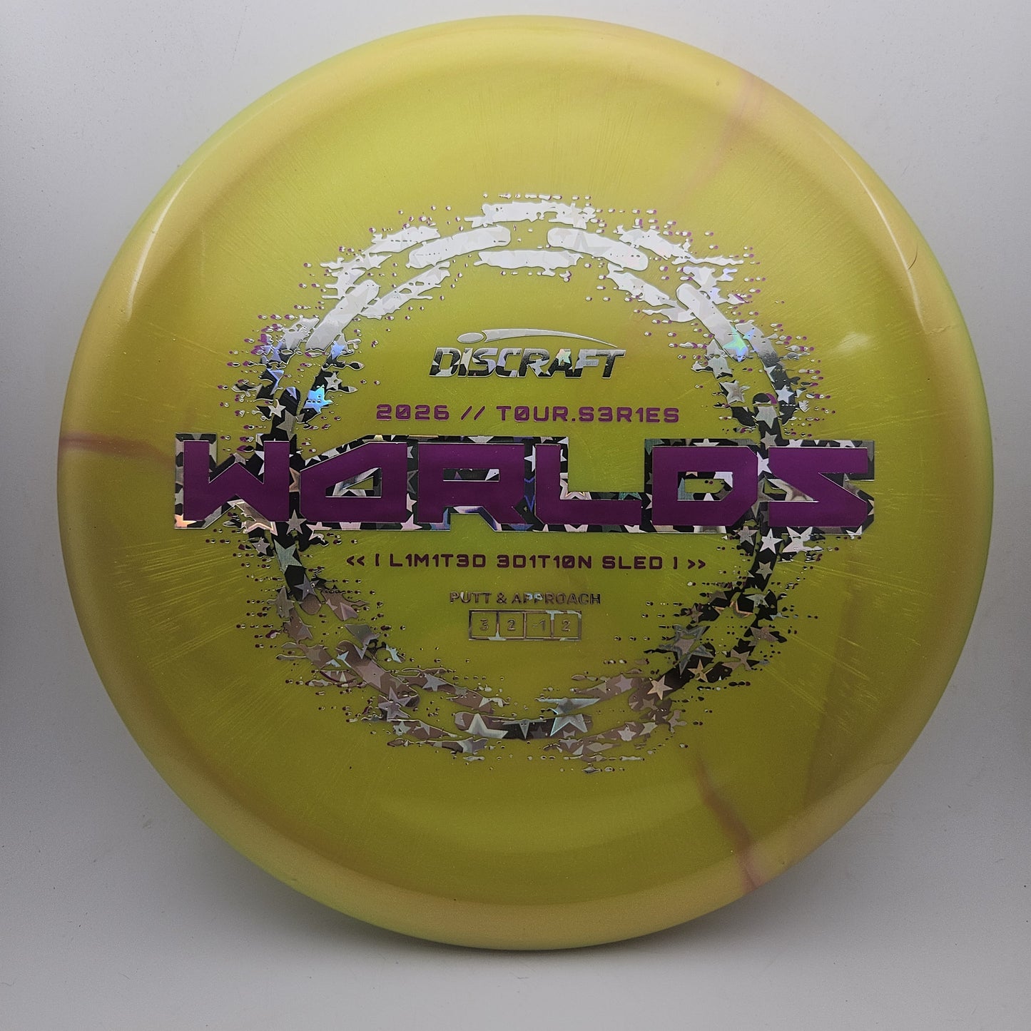 #19523 177g Yellow, Worlds 2026 Tour Series Special Blend Sled - Worlds 2026