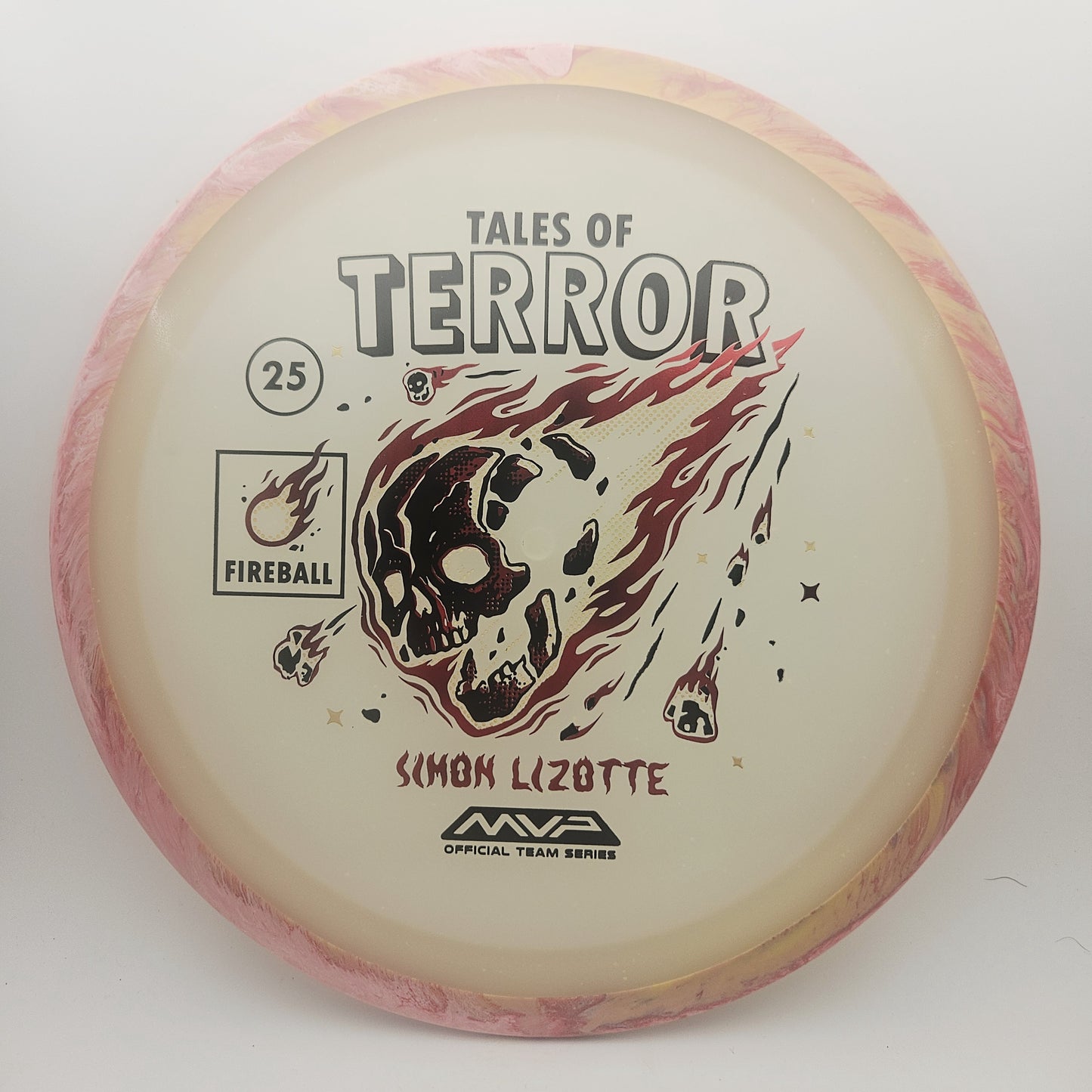 #15521 175g Peach/Pink / Blue Glow, Tales of Terror - Halloween 2025 - Simon Lizotte Particle Eclipse Fireball