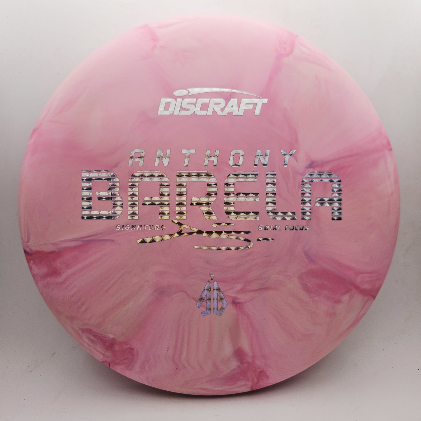 #20577 173-174g Pink, Anthony Barela Swirl CT Focus - Anthony Barela