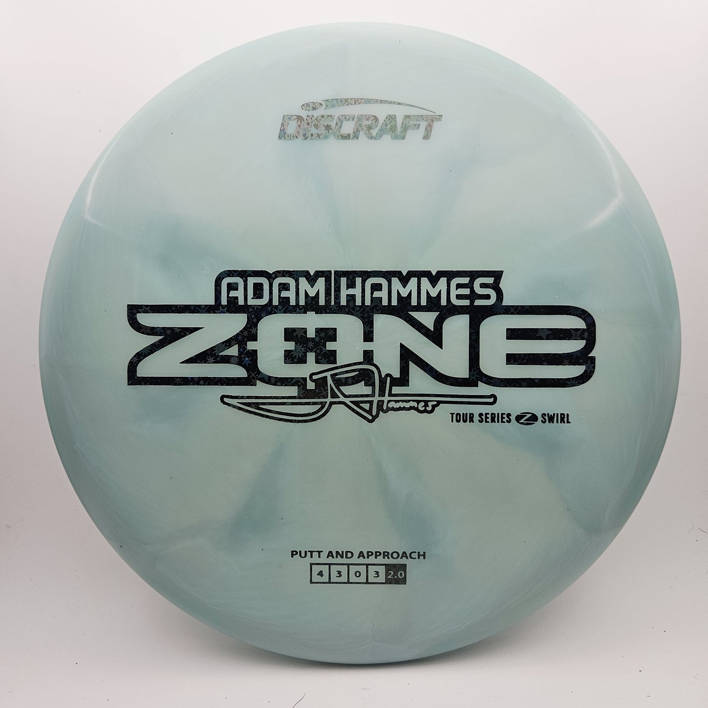 #13571 173-174g Blue, Adam Hammes Tour Series Z Swirl Zone