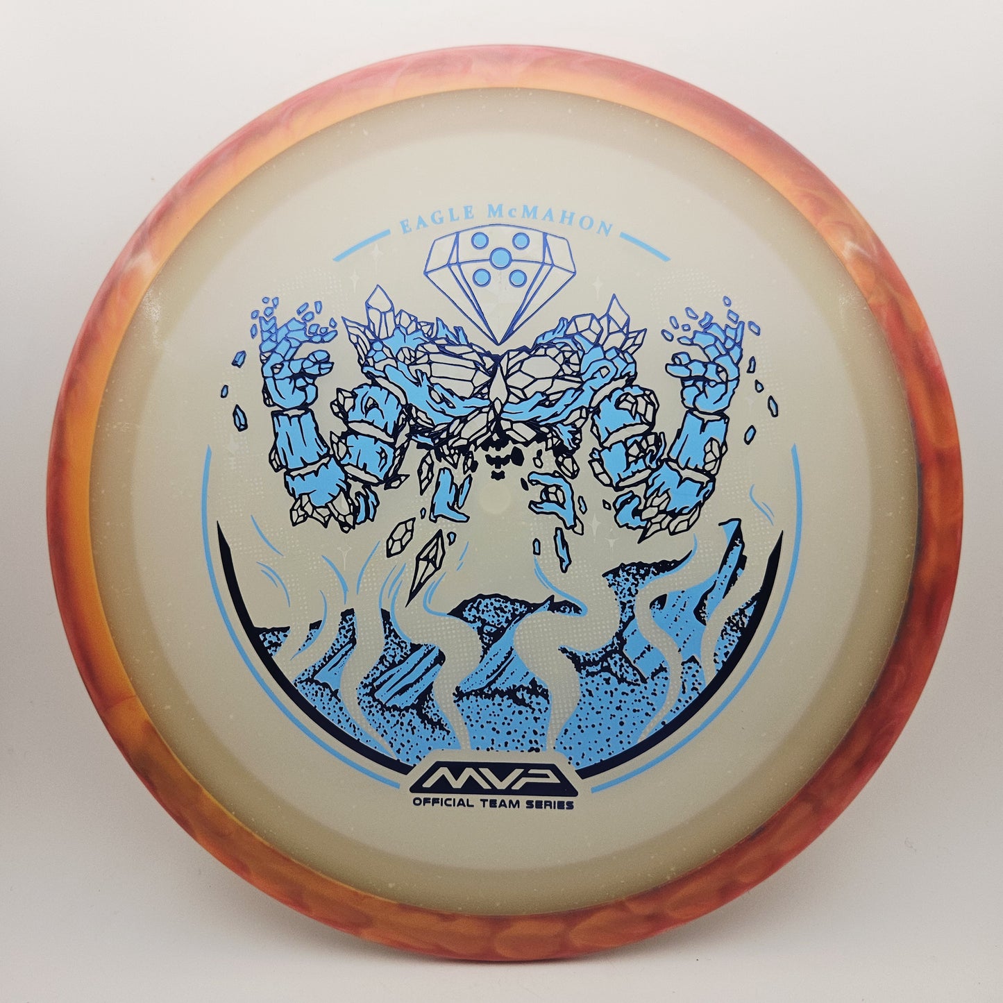 #16369 175g Orange / Blue Glow, Eagle McMahon Tour Series Particle Eclipse Thrill