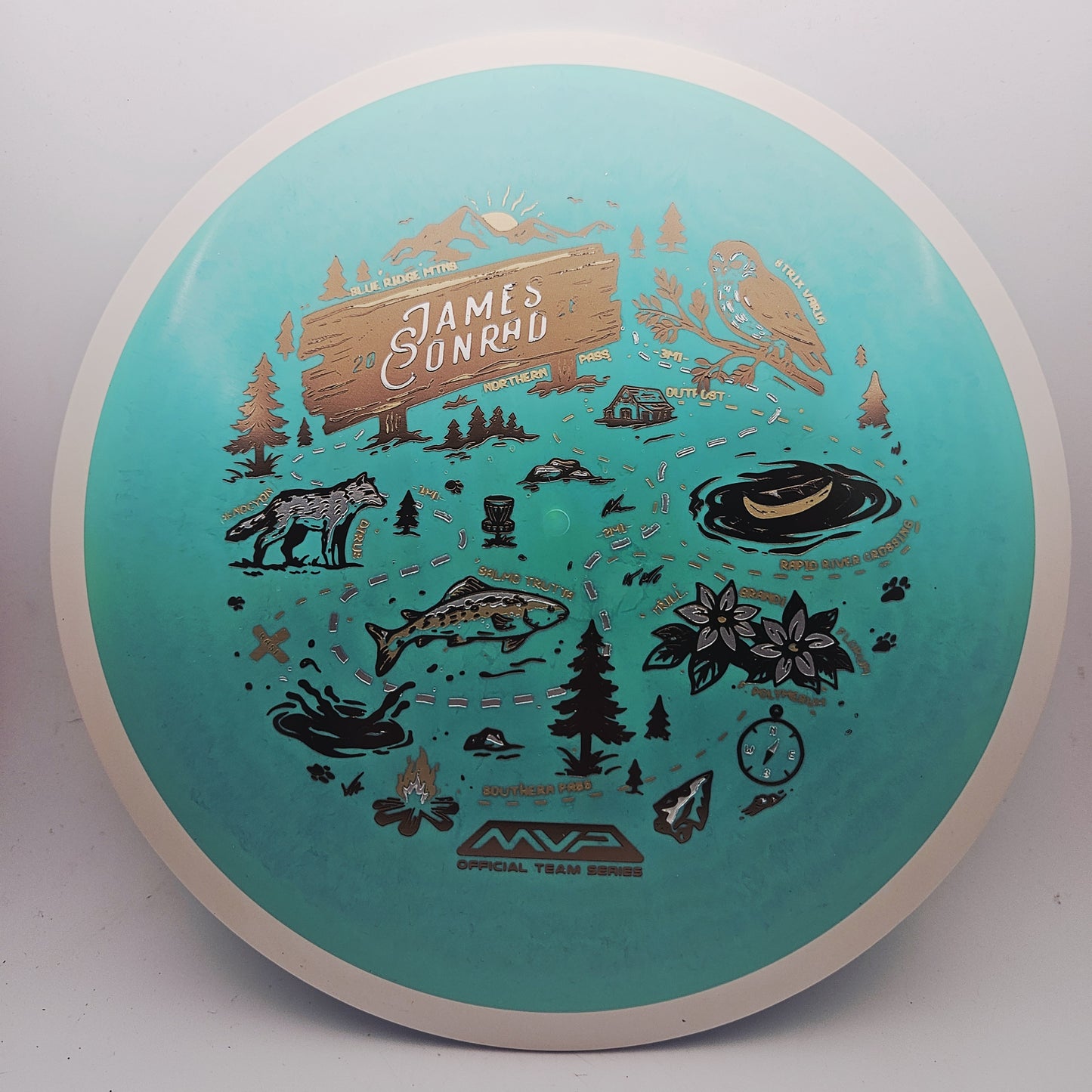 #18832 169g Teal, James Conrad Team Series Fission Trail - James Conrad Team Series