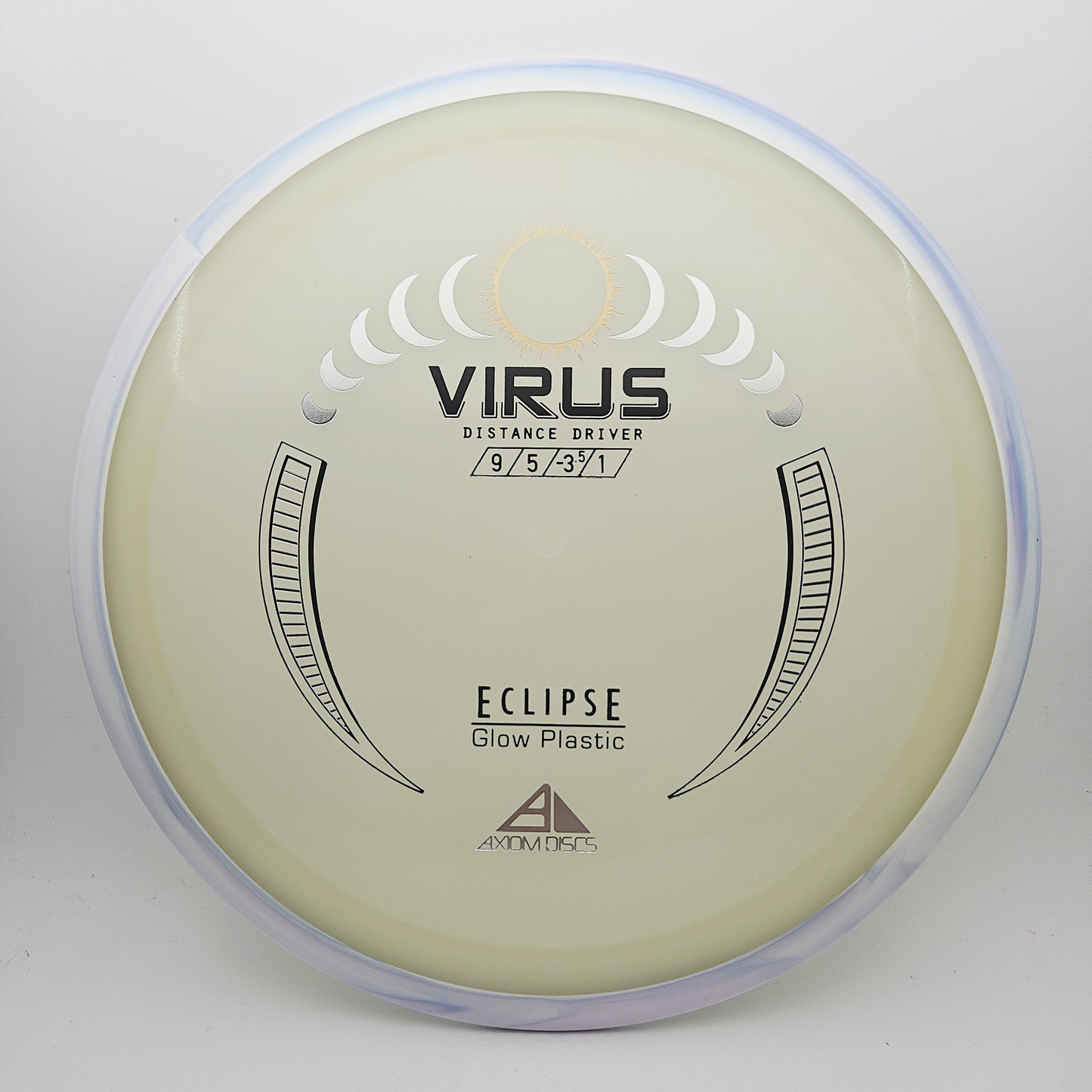 #17474 171g White / Glow Eclipse Virus