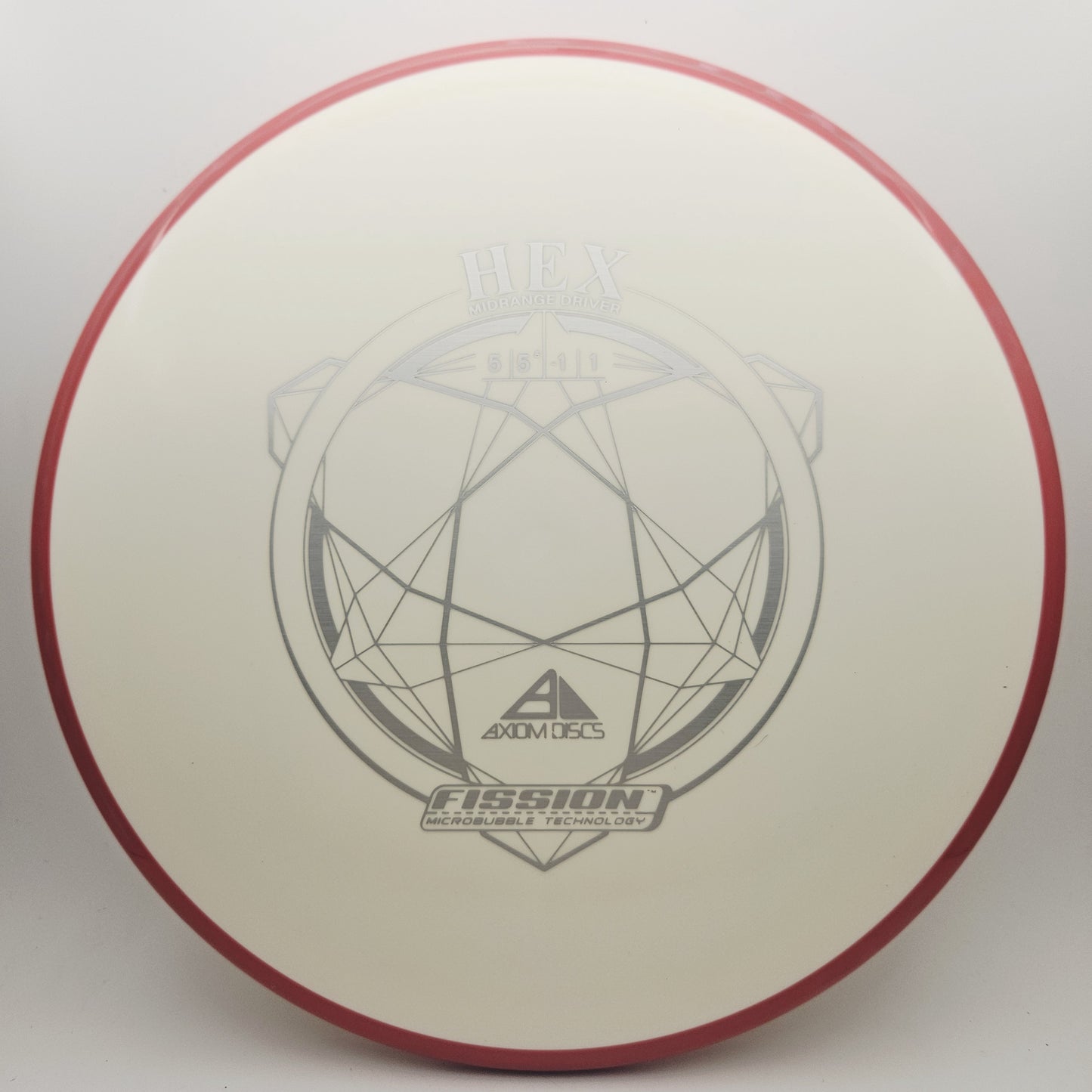 #16597 162g White / Red Fission Hex
